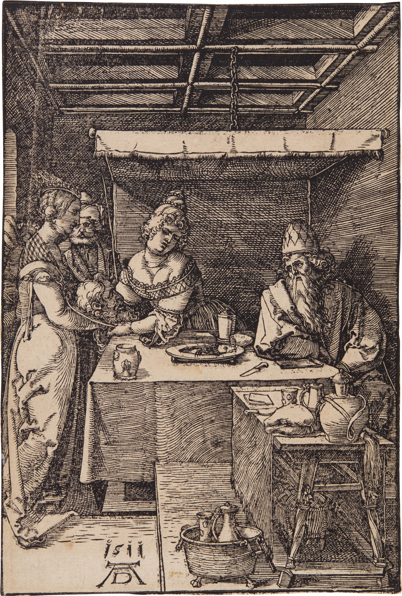 Albrecht Dürer — Salome Receiving the Head of St. John the Baptist (B. 126; M., Holl. 232)