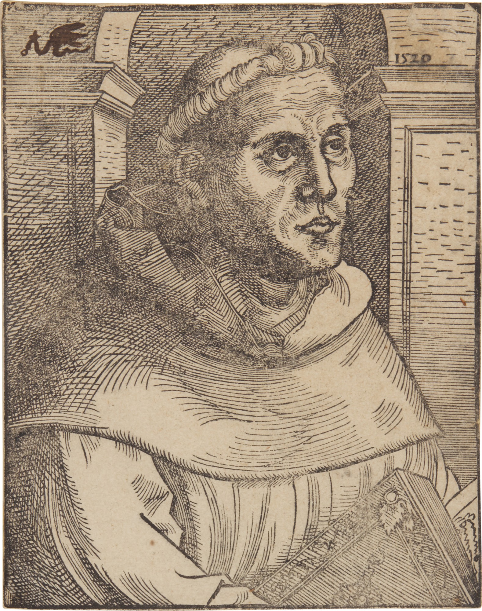 After Lucas Cranach the Elder — Portrait of Martin Luther as an Augustinian Friar