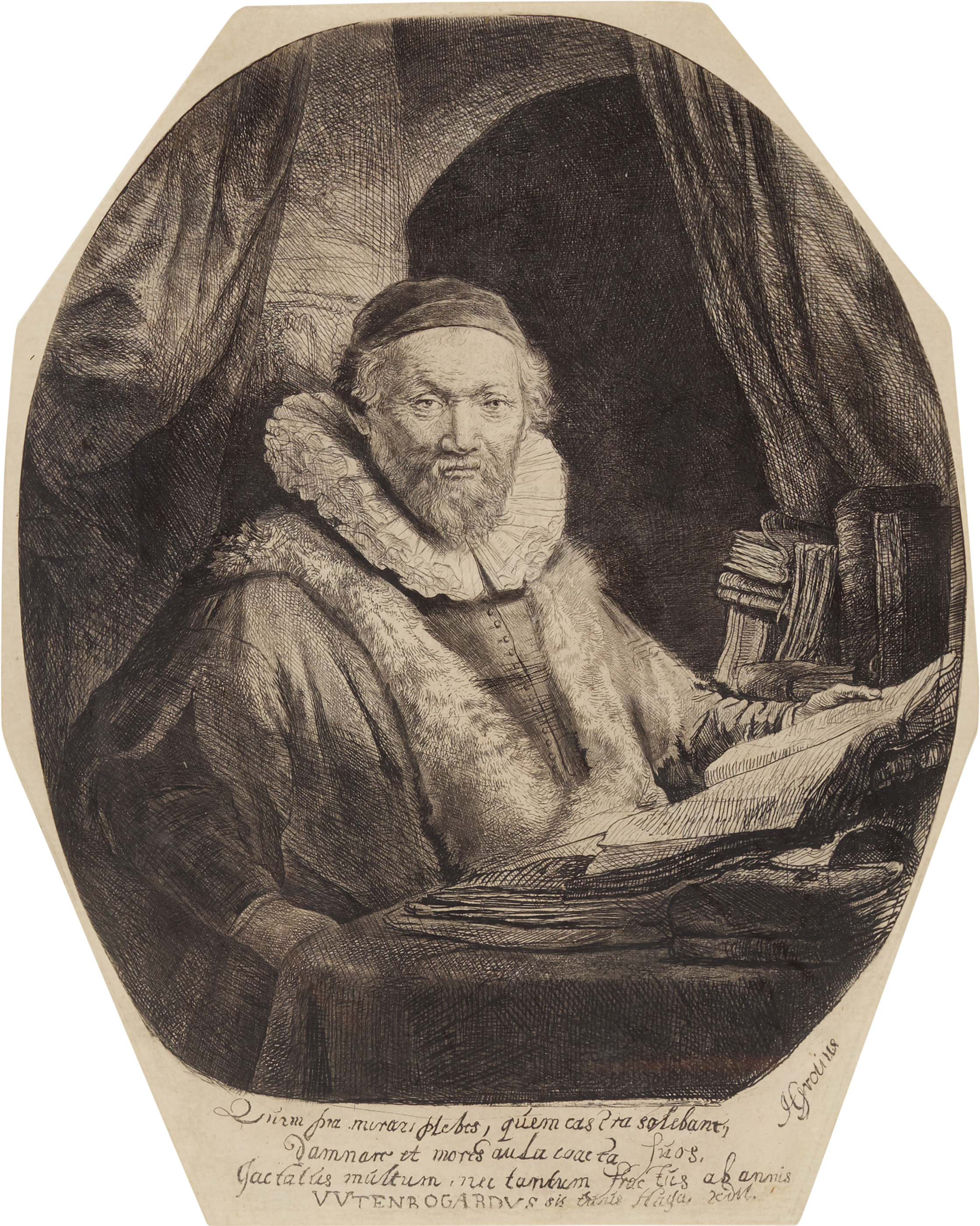 Jan Uytenbogaert Preacher of the Remonstrants (B. Holl. 279; New Holl. 153; H. 128)