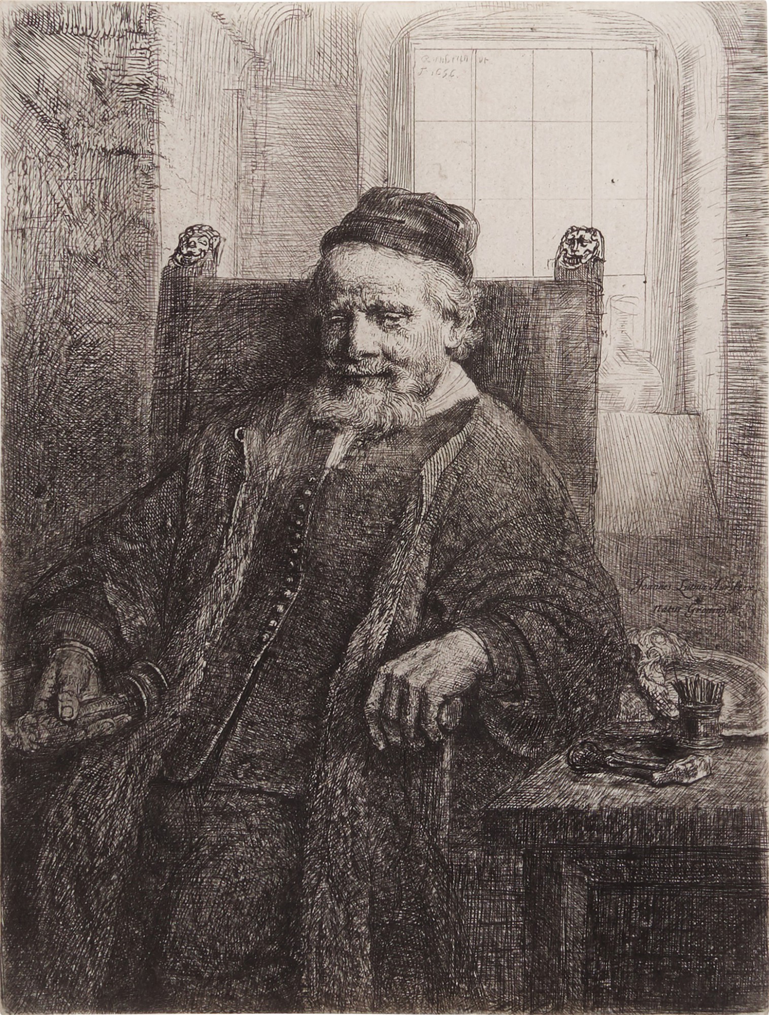 Rembrandt Harmensz. van Rijn — Jan Lutma, Goldsmith (B., Holl. 276; New Holl. 293; H. 290)