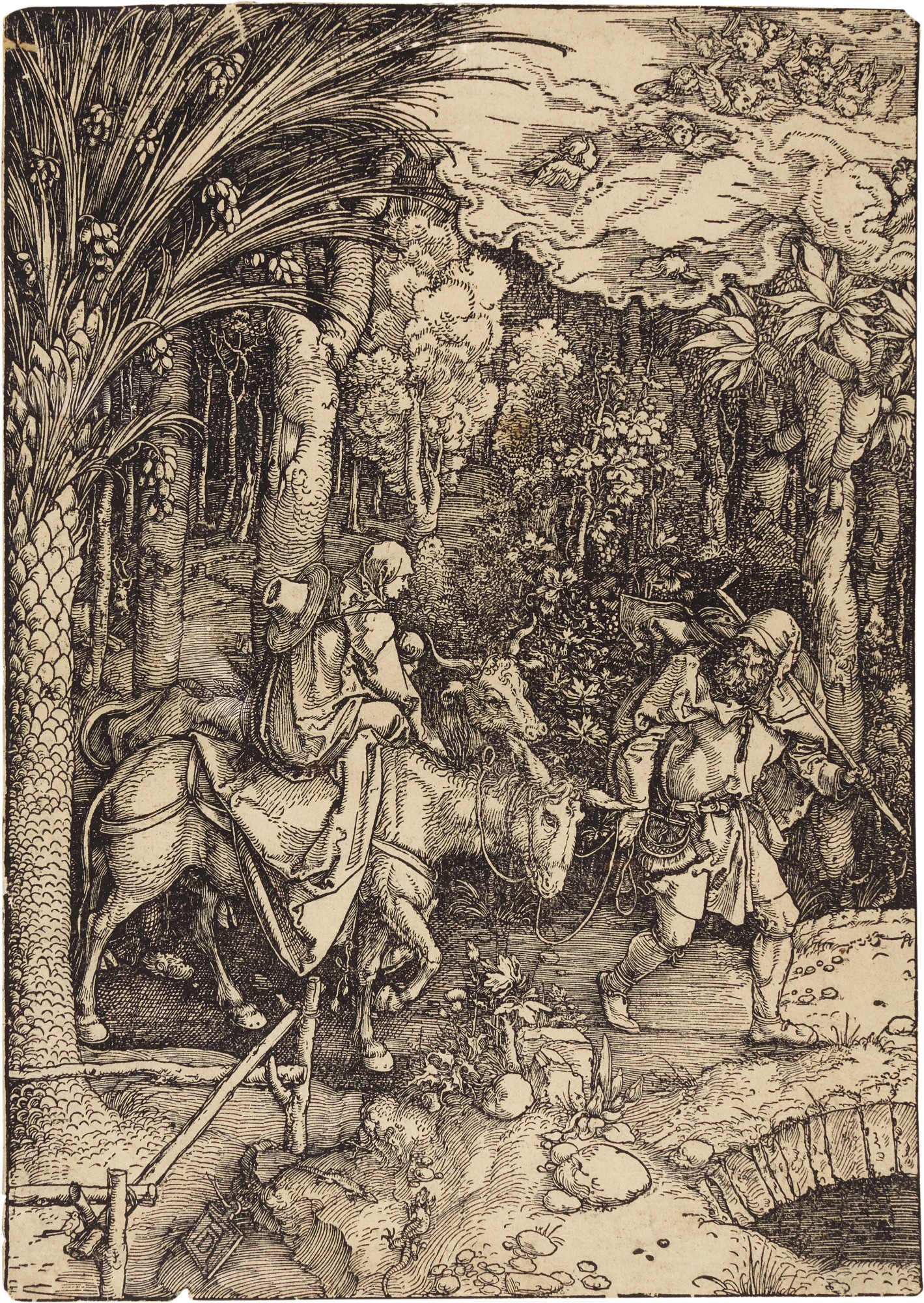 Albrecht Dürer — The Flight into Egypt (B. 89; M., Holl. 201)