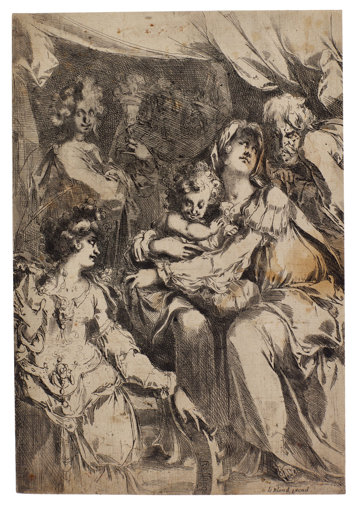 The Holy Family with Saint Catherine, Saint John the Evangelist and an Angel (Walch 15; Griffiths & Hartley 5)