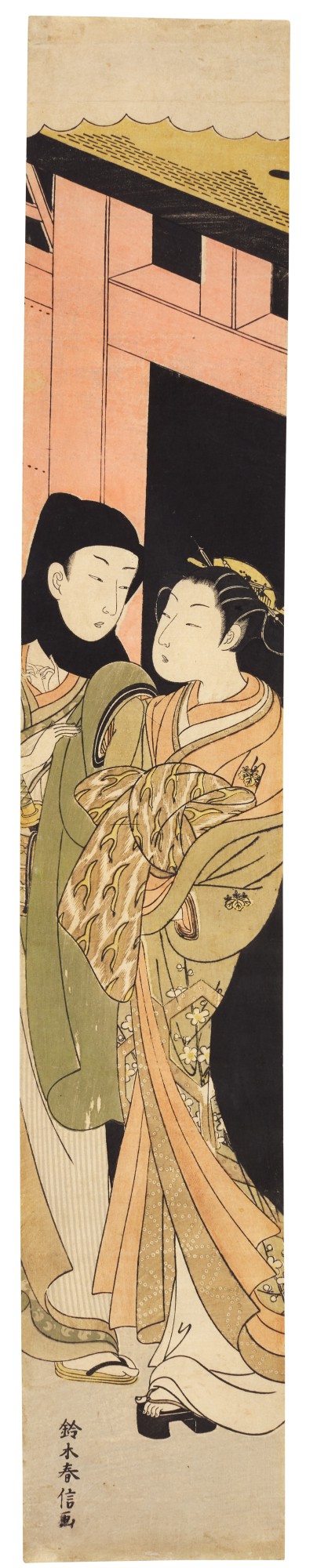 Suzuki Harunobu — Suzuki Harunobu (1725-1770) Osen and a young samurai, Edo period, late 18th century 