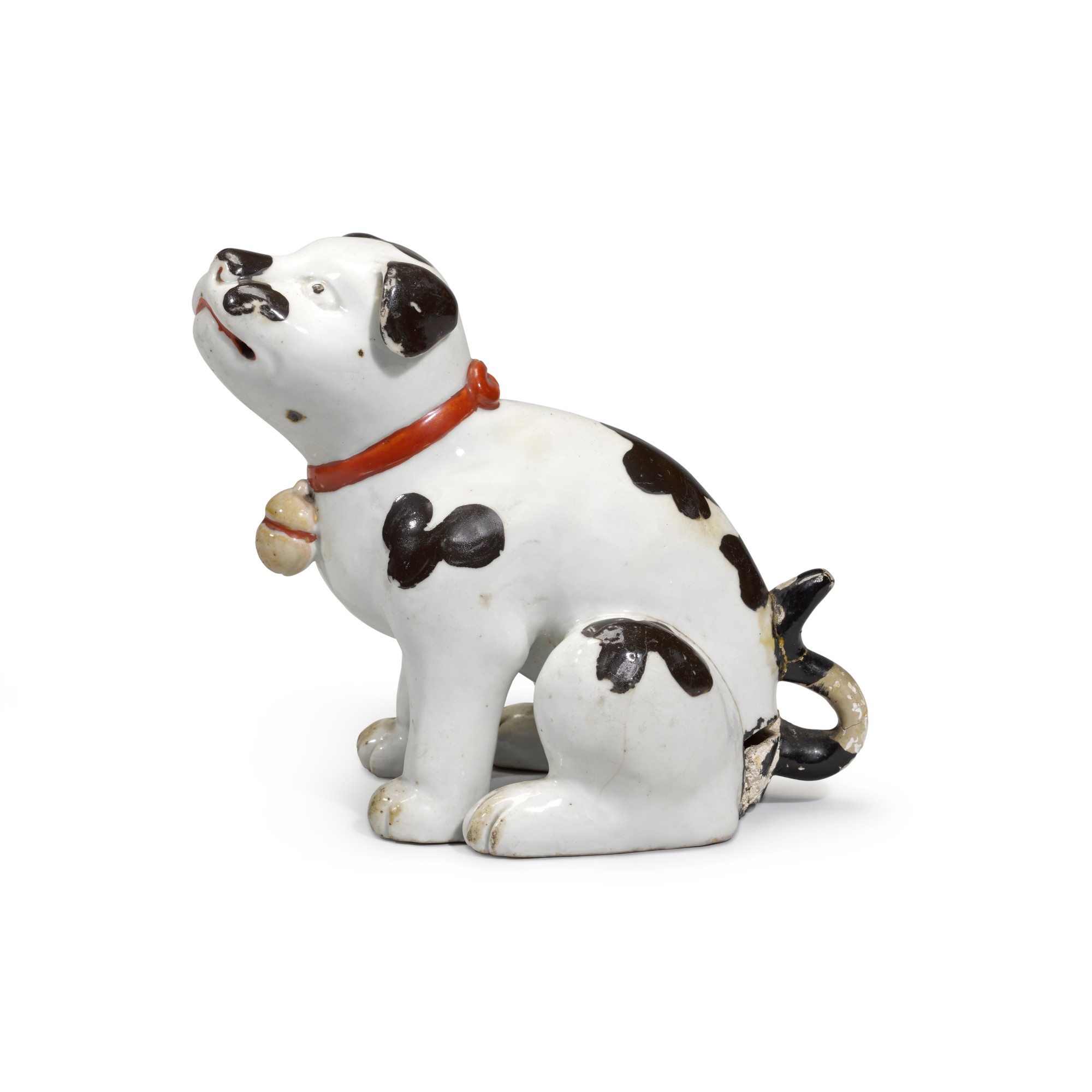 An Arita model of a puppy — Edo period, late 17th century