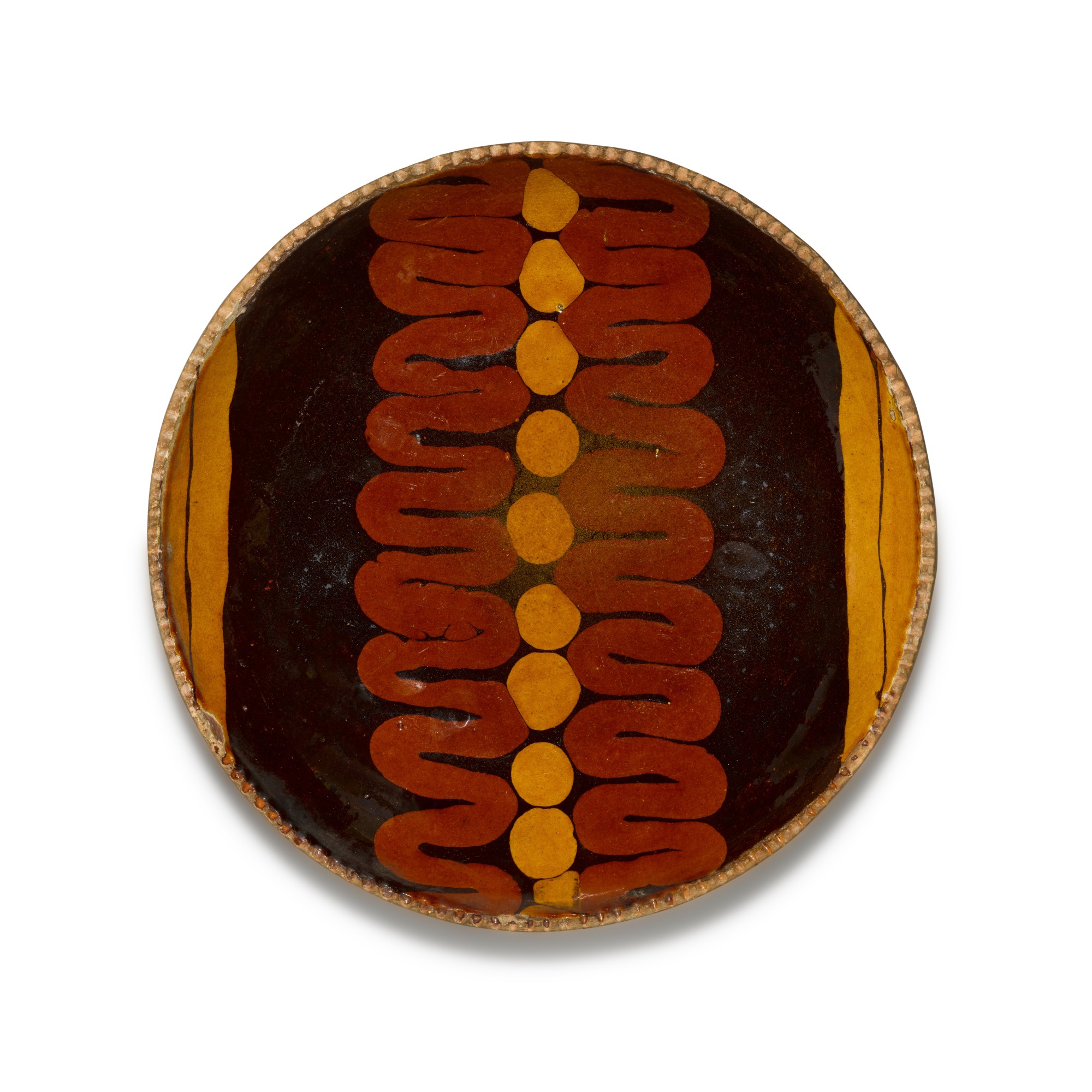Unknown — A slipware dish | Showa period, 20th century