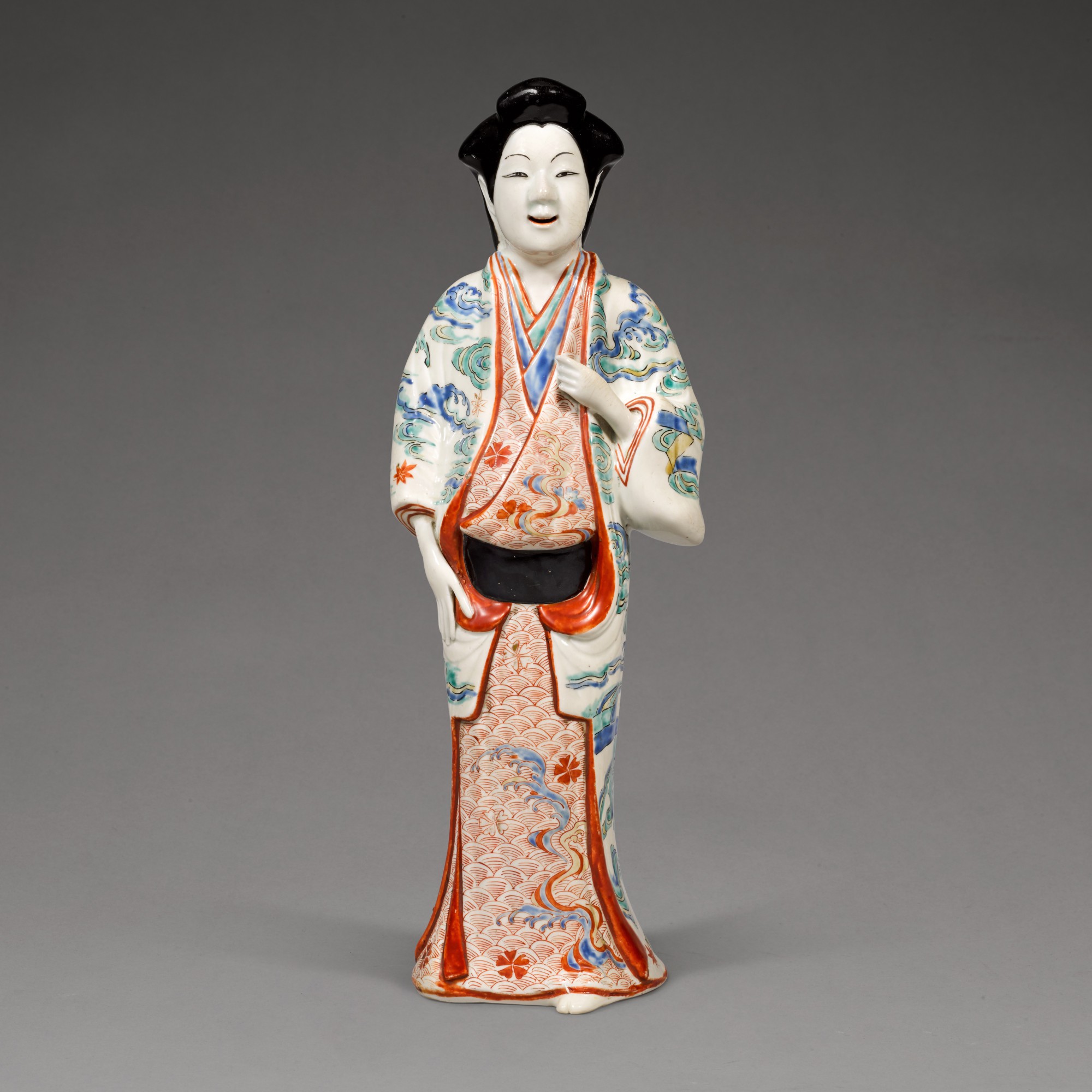 A Kakiemon figure of a bijin — Edo period, late 17th century