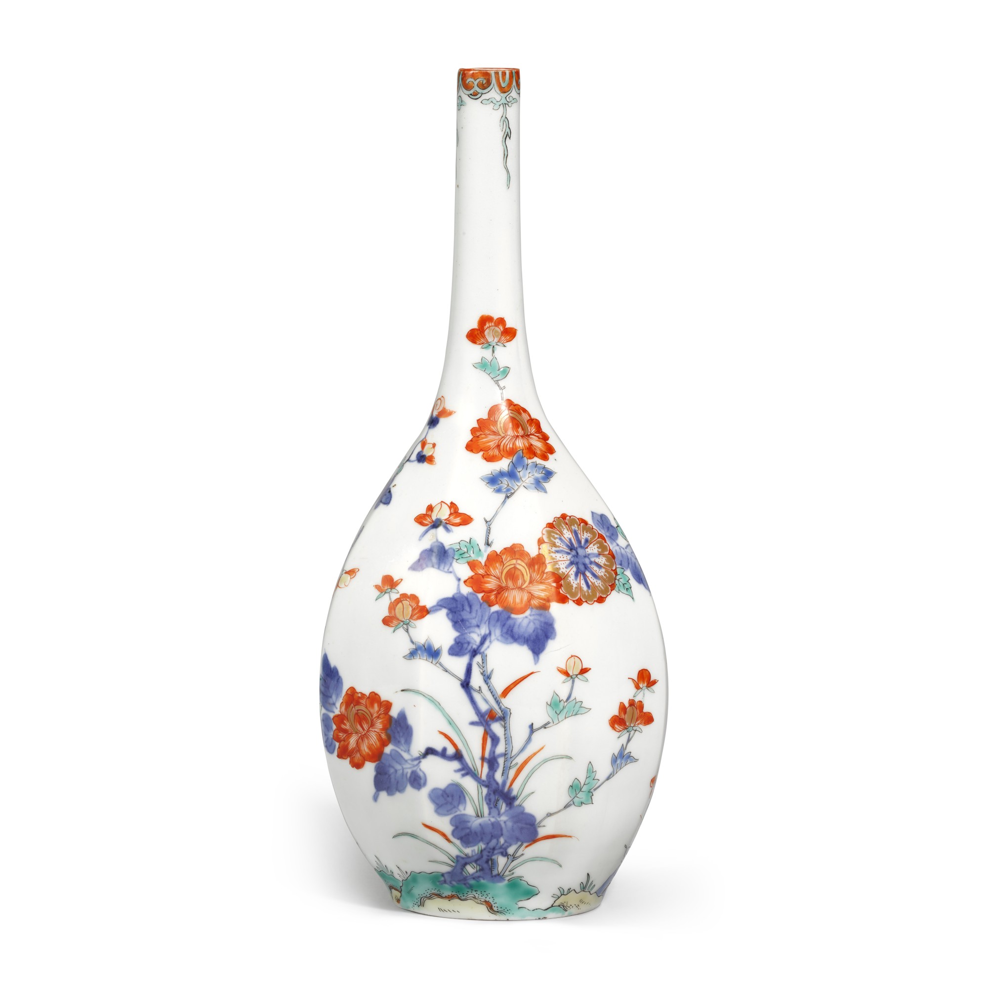 A Kakiemon sake flask — Edo period, late 17th century