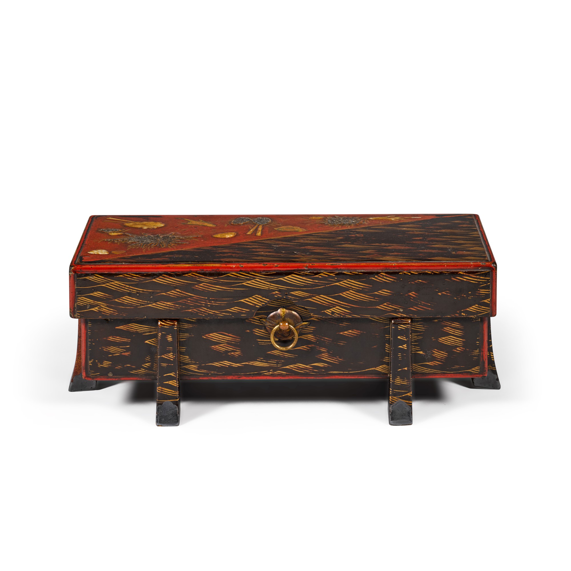 A rectangular karabitsu — Momoyama period, late 16th century