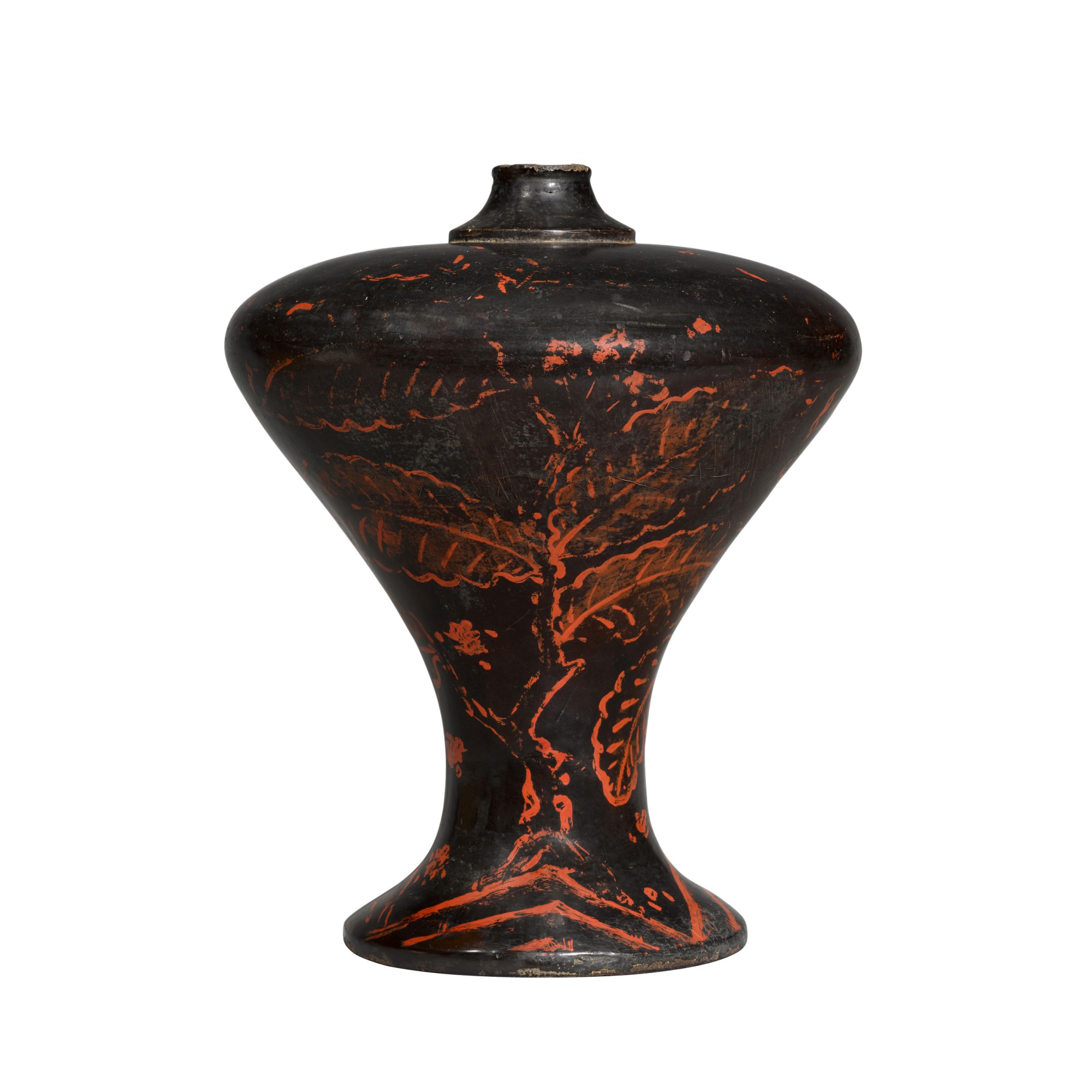 A large kuro-negoro heishi — Muromachi period, 16th century