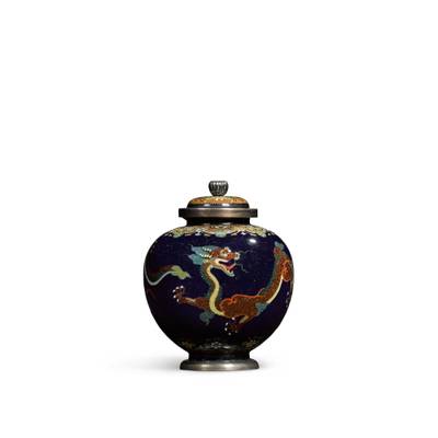 Signed on a silver tablet Kyoto Namikawa (workshop of Namikawa Yasuyuki, 1845-1927) | Meiji period, late 19th century