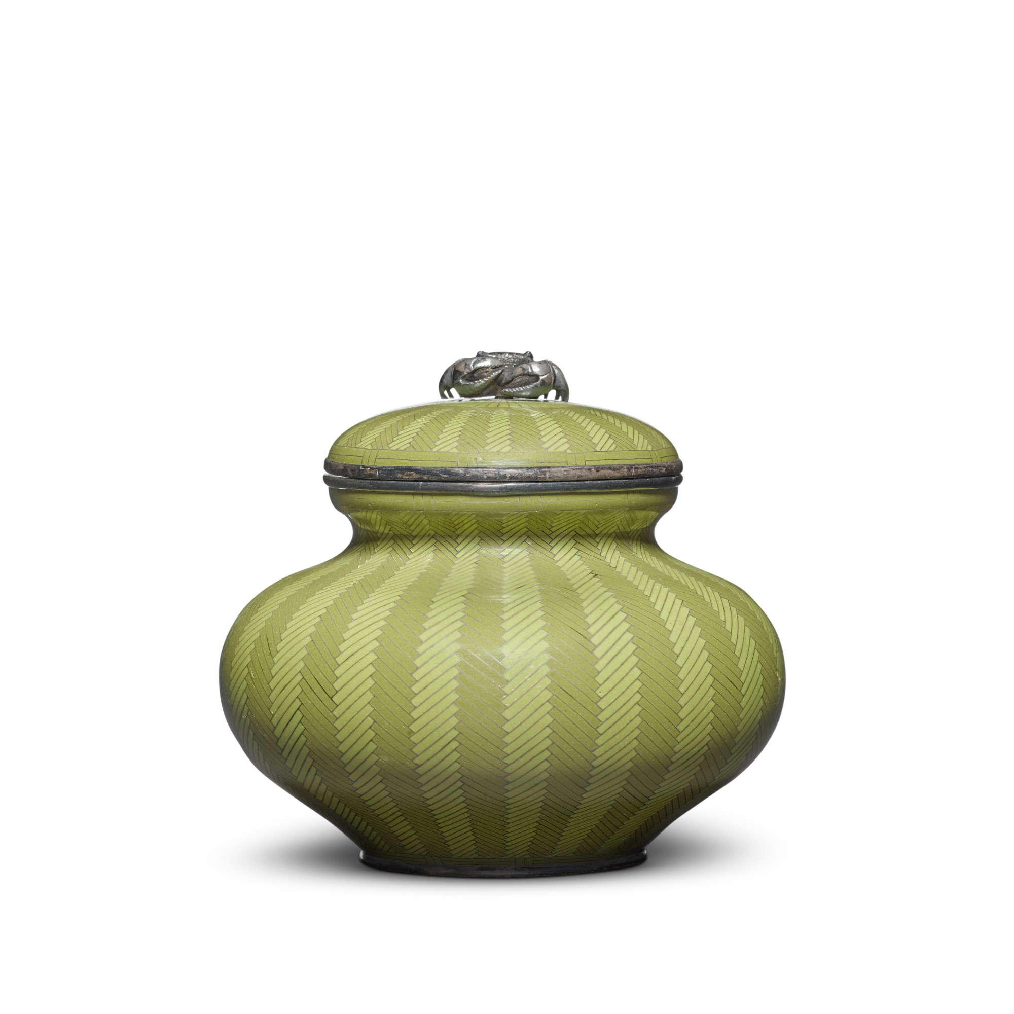 A cloisonné enamel vase and cover — Attributed to Hayashi Hachizaemon (circa 1850-1908) | Meiji period, late 19th century