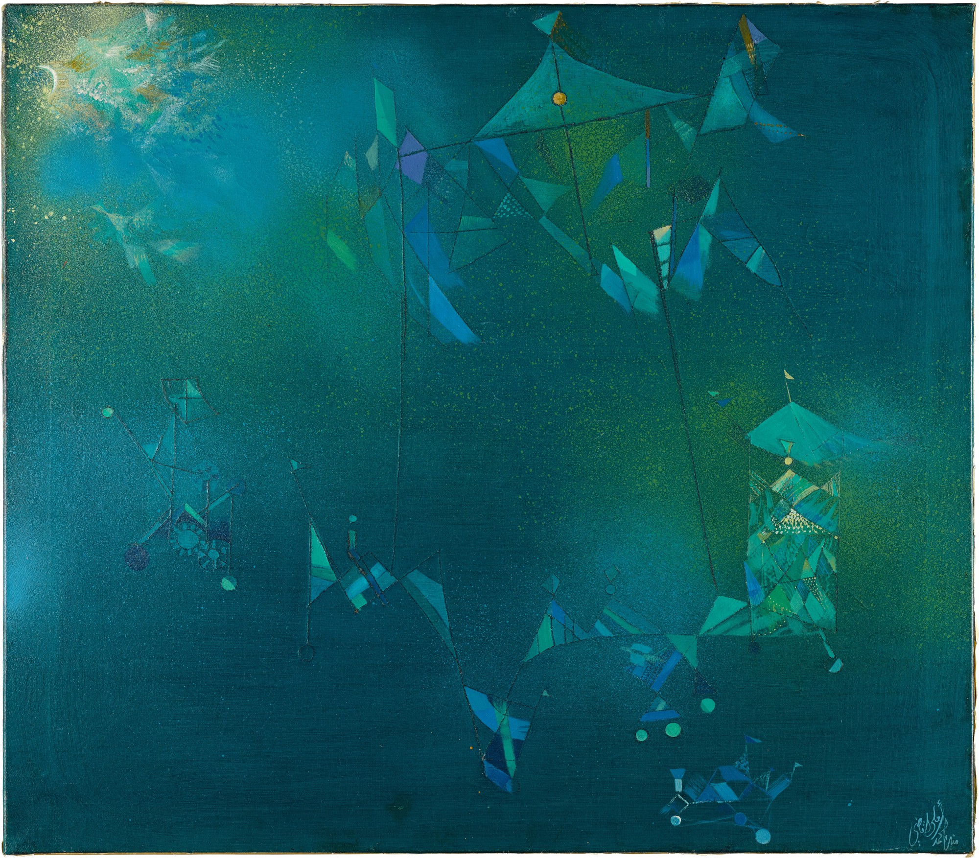 Munira Al-Kazi — Blue Moonlight Procession