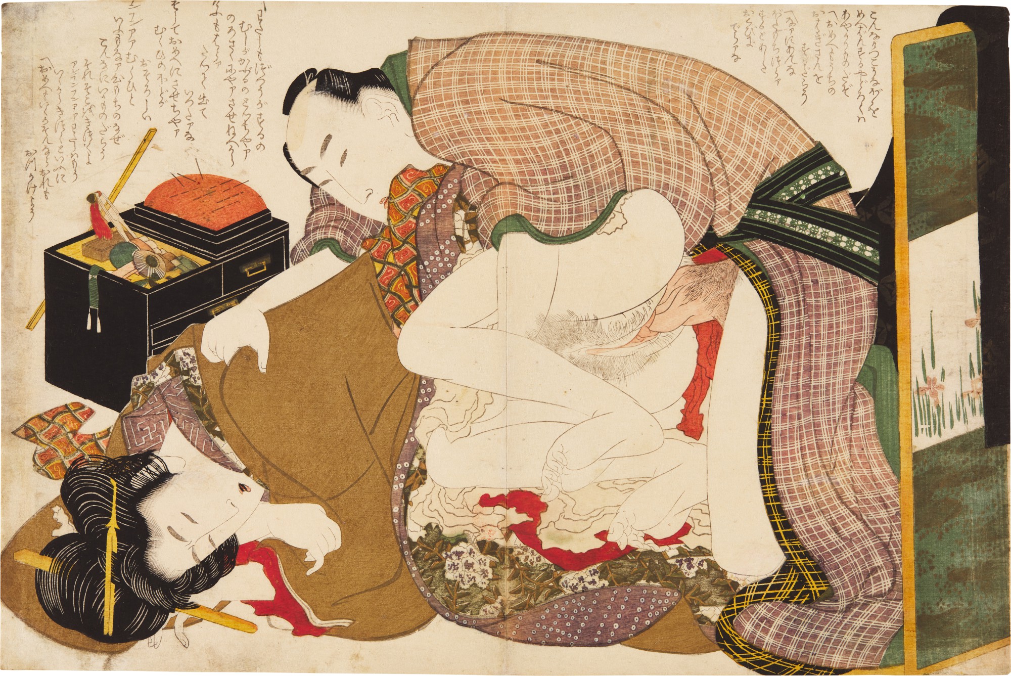 Katsushika Hokusai — An amorous couple | Edo period, 19th century