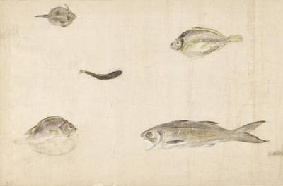 Seven paintings and three woodblock prints | Edo - Meiji period, 19th century