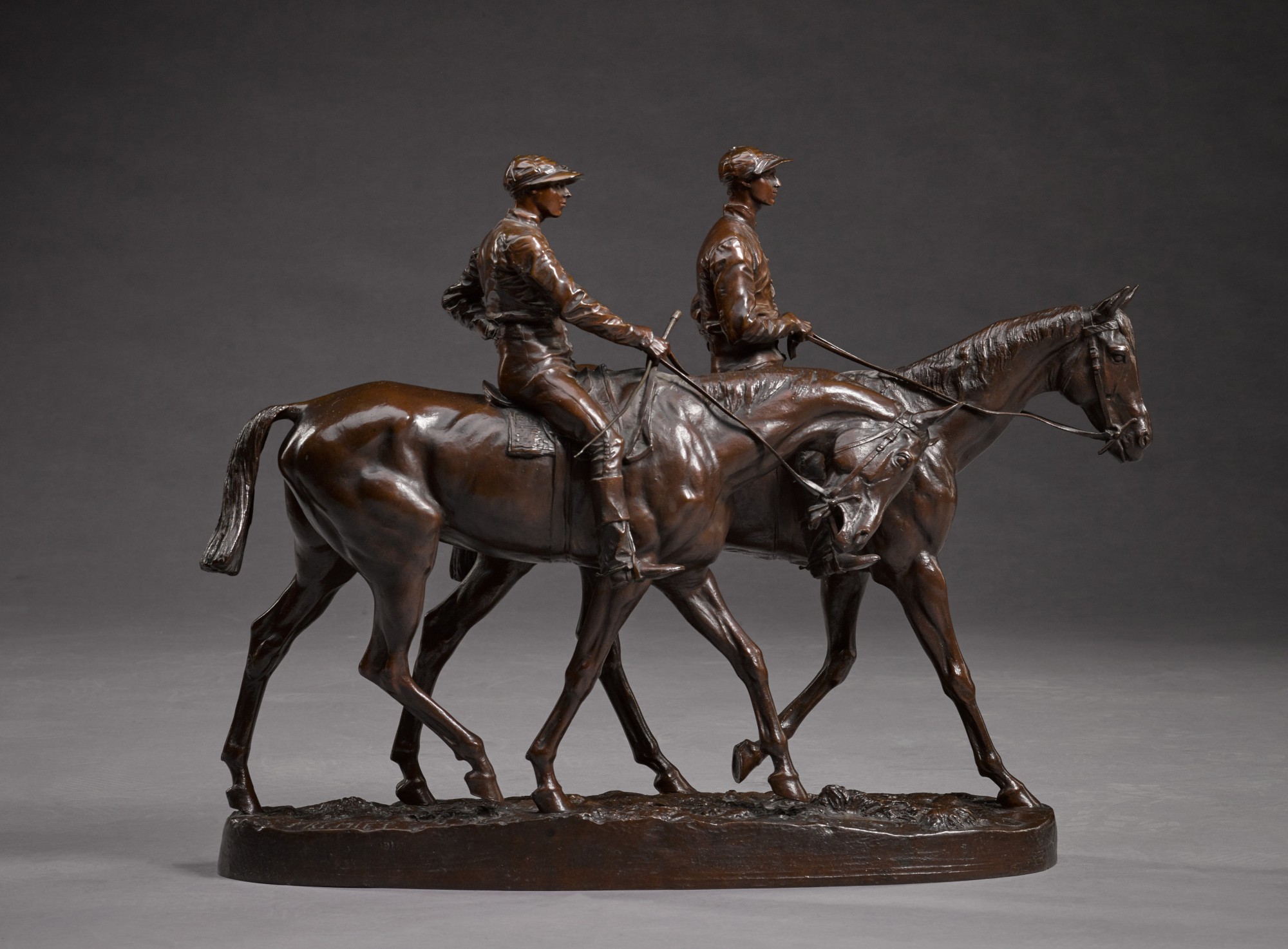 Chevaux de course et jockeys (Racehorses and jockeys)