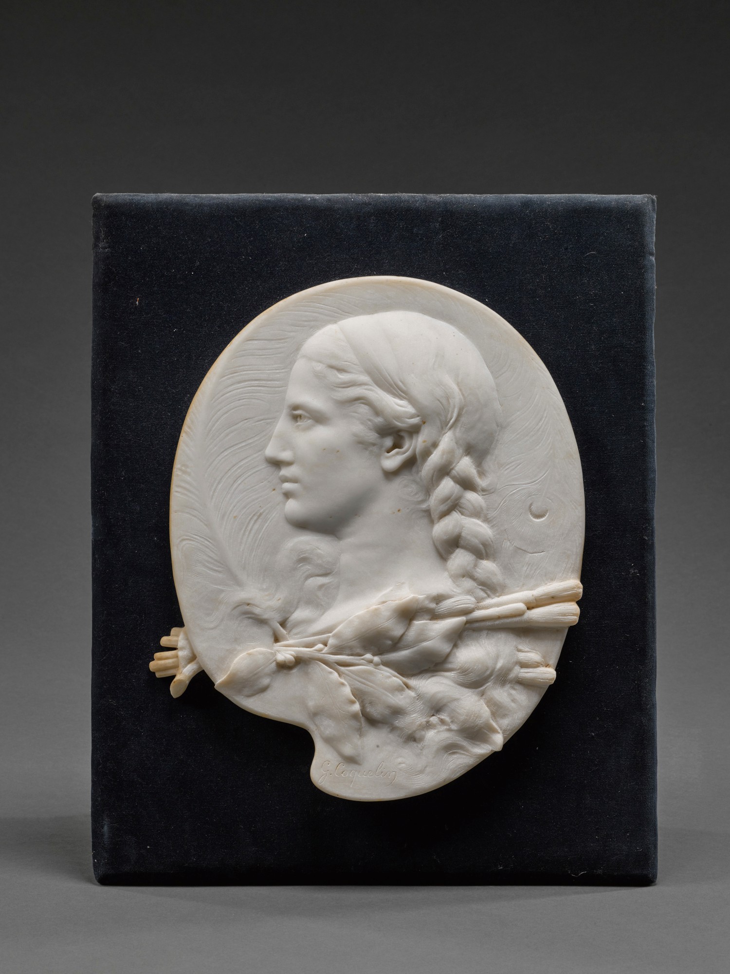 Gabriel Marius Coquelin — Relief of a female painter
