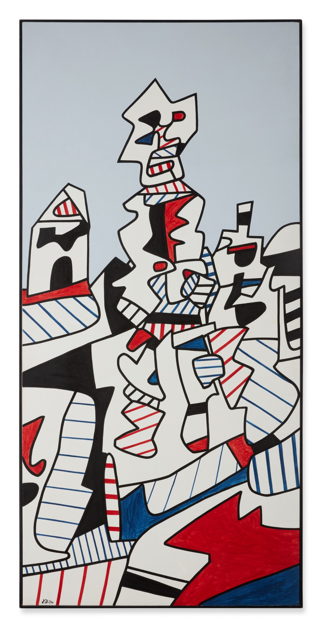 Jean Dubuffet — 《藍天下的人》