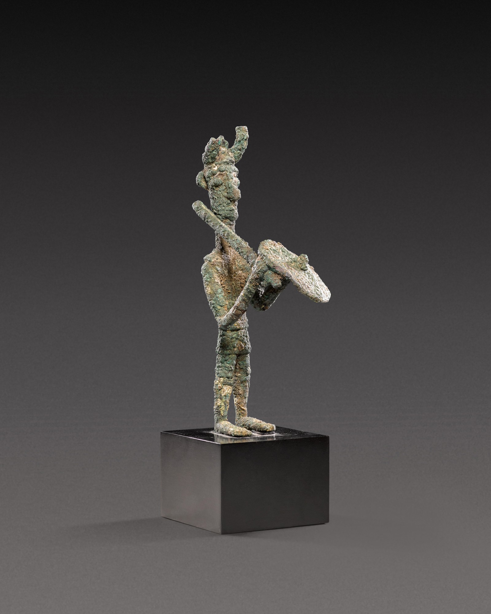 A Sardinian Bronze Figure of a Warrior — A Sardinian Bronze Figure of a Warrior, circa 7th/6th century B.C.