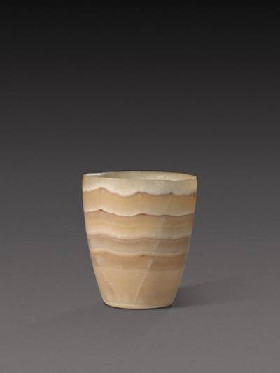 An Egyptian Banded Alabaster Cup