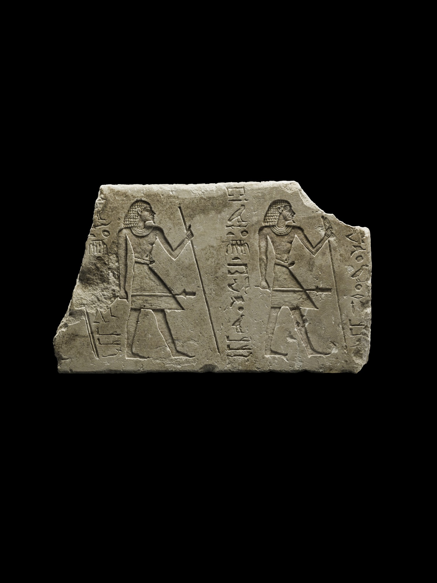 An Egyptian Limestone Relief Fragment — An Egyptian Limestone Relief Fragment, 6th Dynasty, 2360-2195 B.C