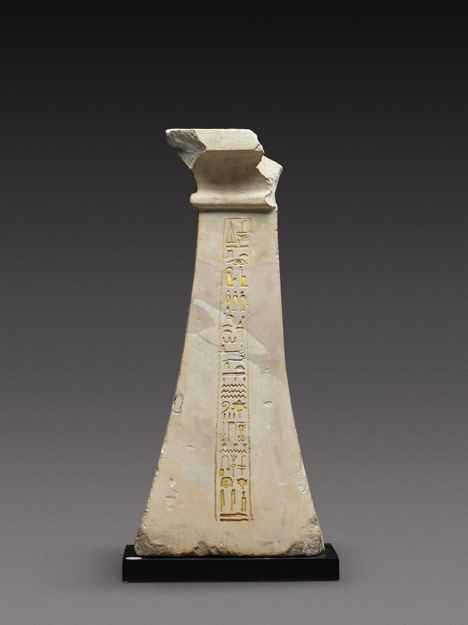 A Fragmentary Egyptian Limestone Pedestal — A Fragmentary Egyptian Limestone Pedestal, 19th Dynasty, 1292-1190 B.C.