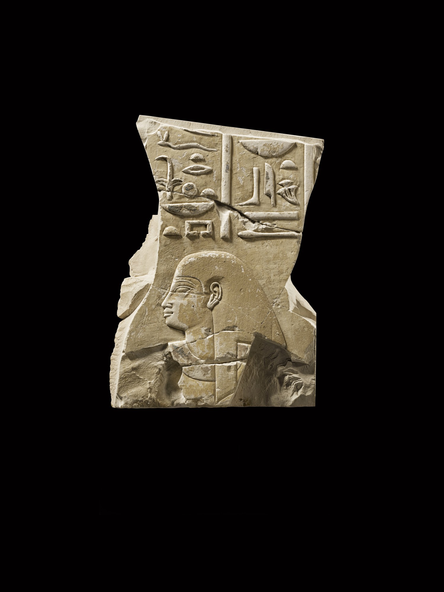 An Egyptian Limestone Relief Fragment — An Egyptian Limestone Relief Fragment, late 25th/early 26th Dynasty, circa 670-650 B.C.