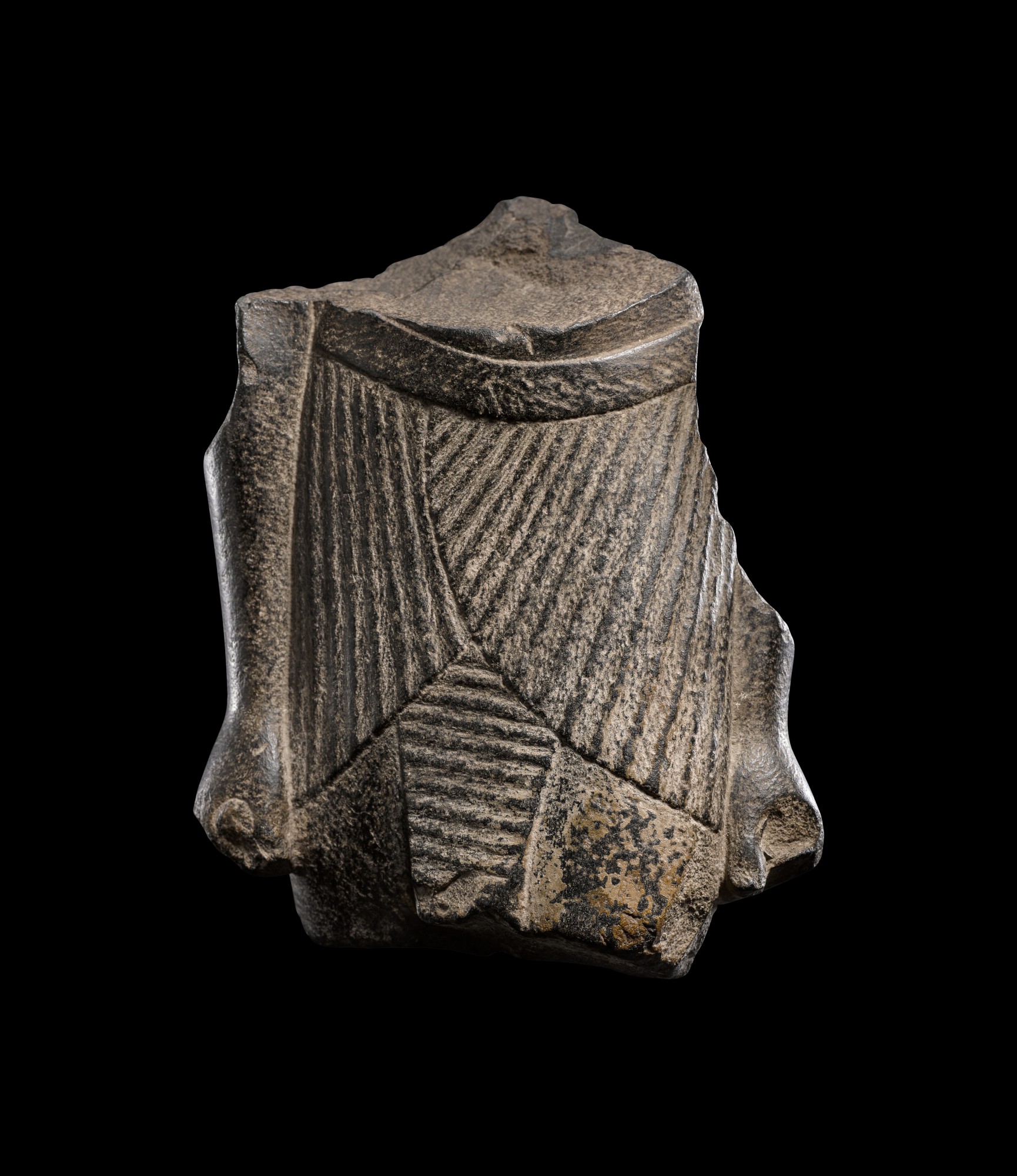 An Egyptian Basalt Torso of a Man — An Egyptian Basalt Torso of a Man, 26th/30th Dynasty, 664-342 B.C