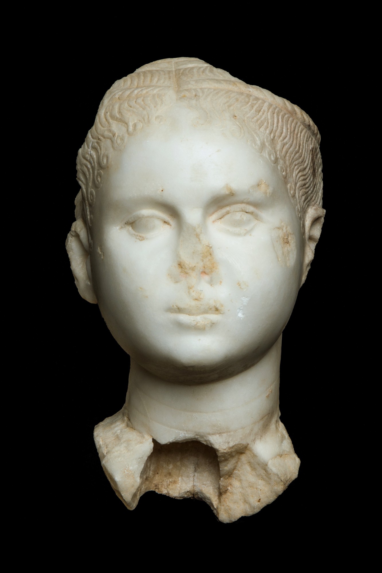 A Roman Marble Portrait Head of a Girl — A Roman Marble Portrait Head of a Girl, 1st half of the 1st Century A.D.