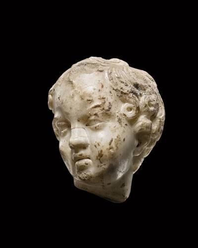 A Roman Marble Head of Eros, circa 1st/2nd Century A.D.