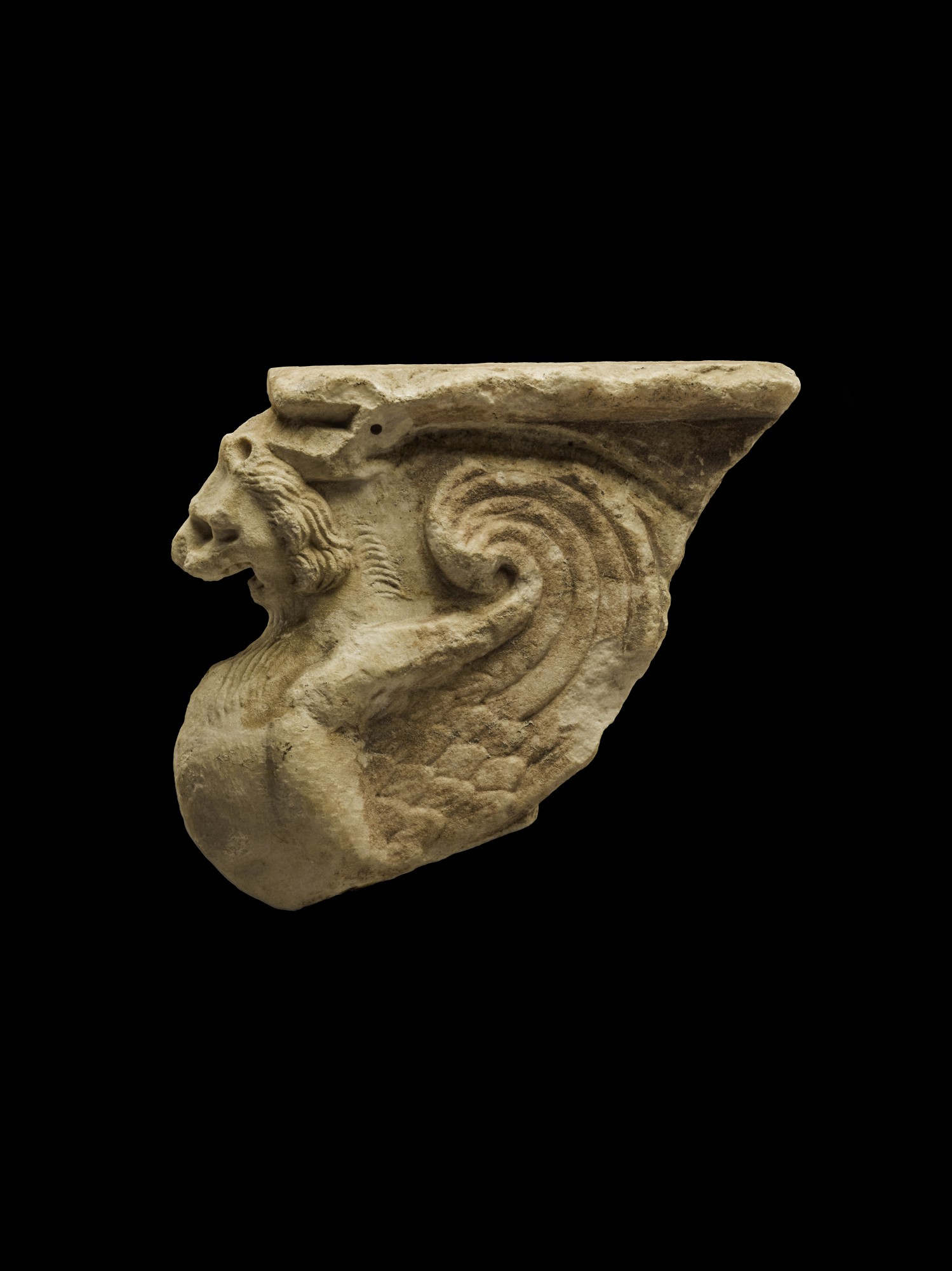 A Roman Marble Table Support Fragment — A Roman Marble Table Support Fragment, circa 1st/2nd Century A.D.