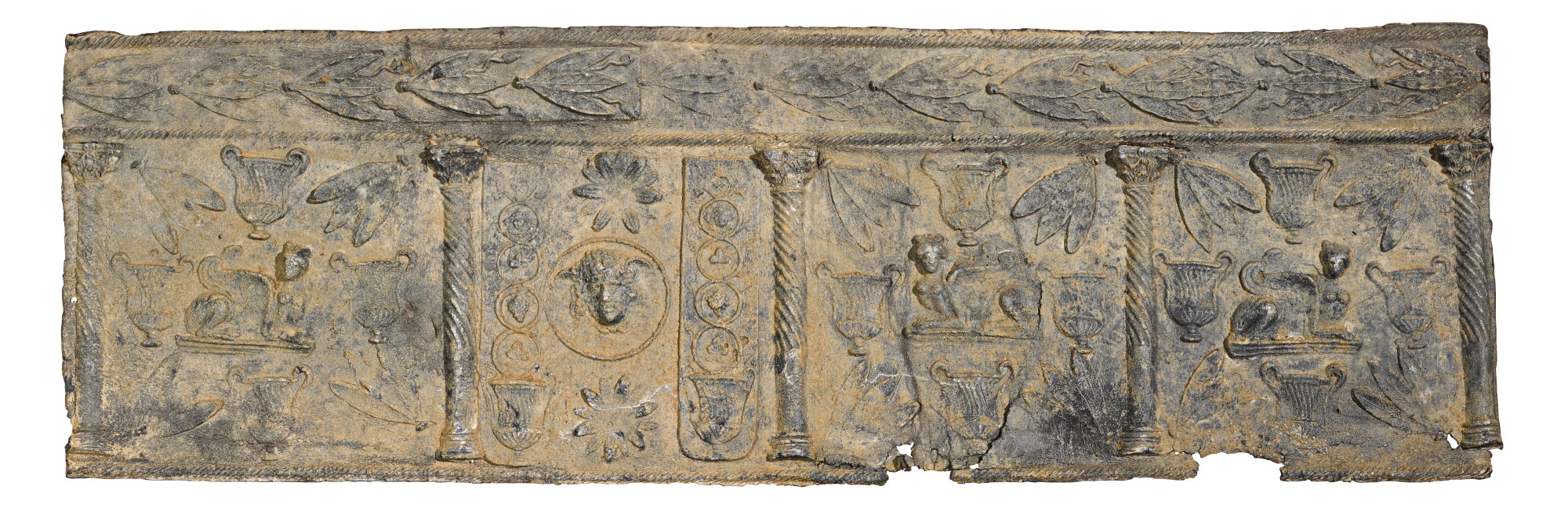 A Lead Sarcophagus Panel — A Lead Sarcophagus Panel, late 2nd/mid 3rd Century A.D.