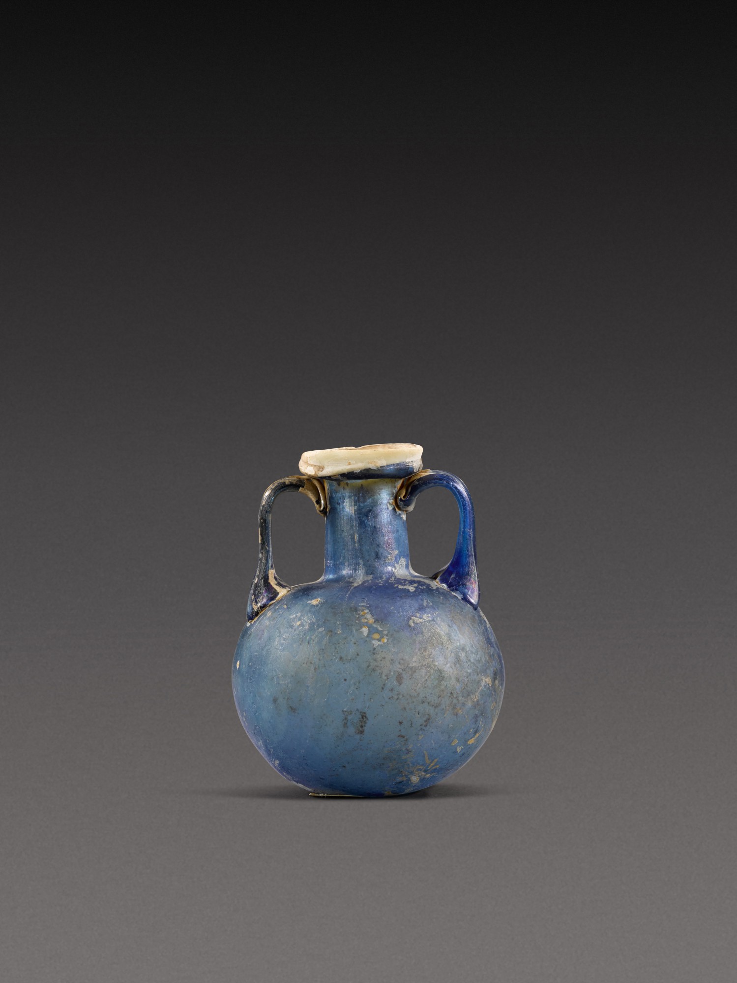 A Roman Blue Glass Jar — A Roman Blue Glass Jar, circa 1st Century A.D.