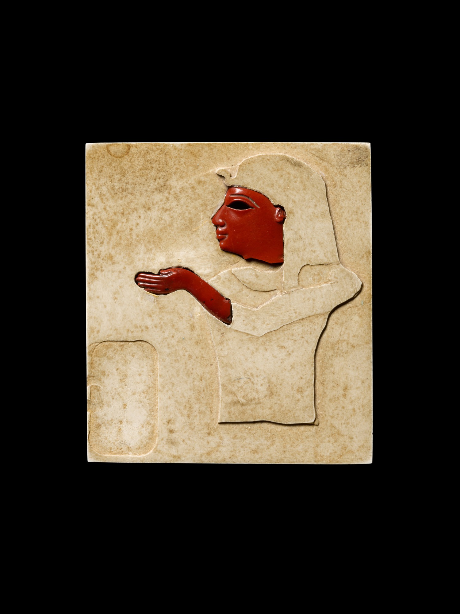 Two Red Jasper Inlays, late 18th Dynasty — Two Red Jasper Inlays, late 18th Dynasty, reign of Tutankhamun/Horemhab, 1332-1292 B.C.