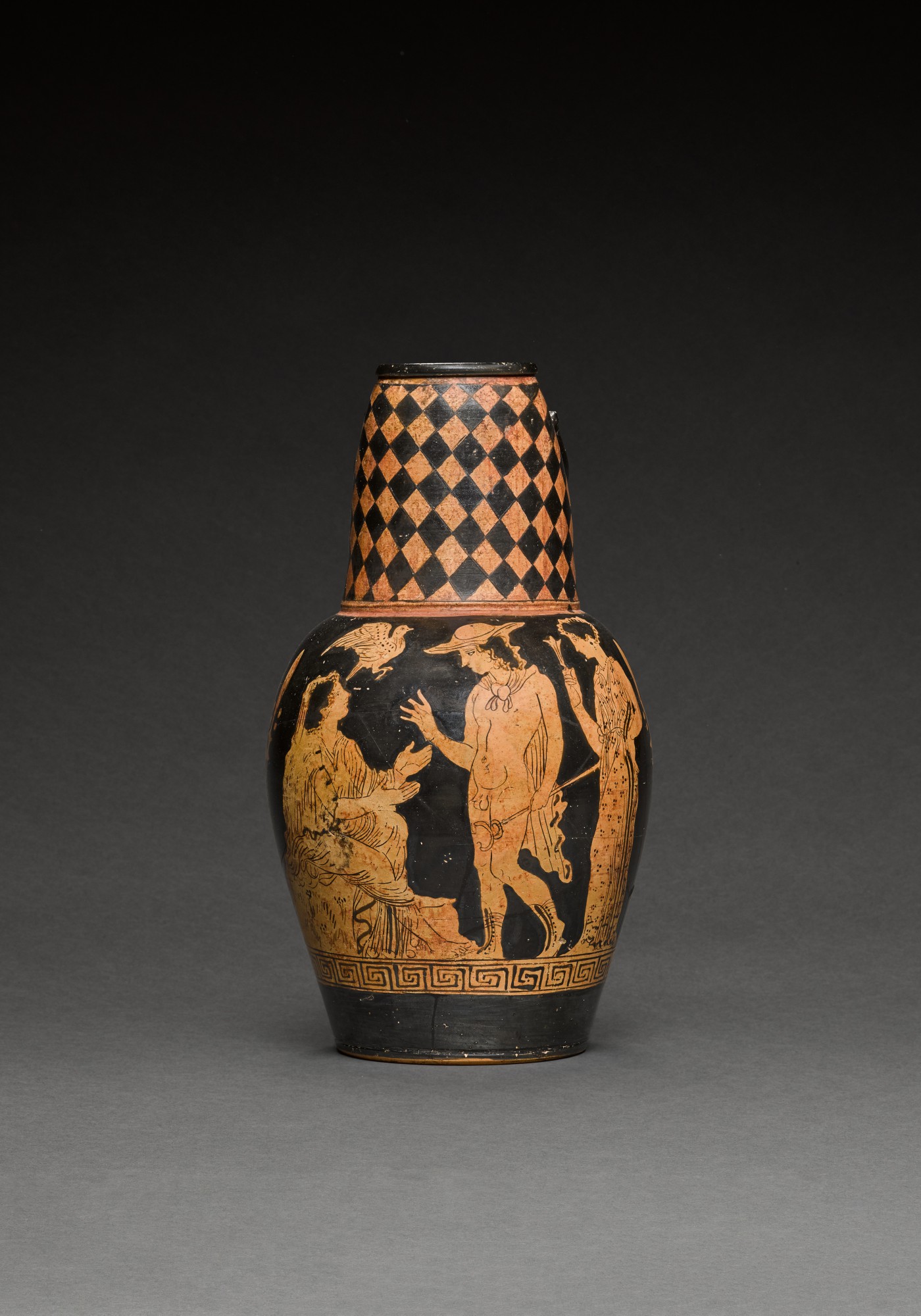 A Faliscan Red-figured Beaked Oinochoe — A Faliscan Red-figured Beaked Oinochoe, circa 425-400 B.C.