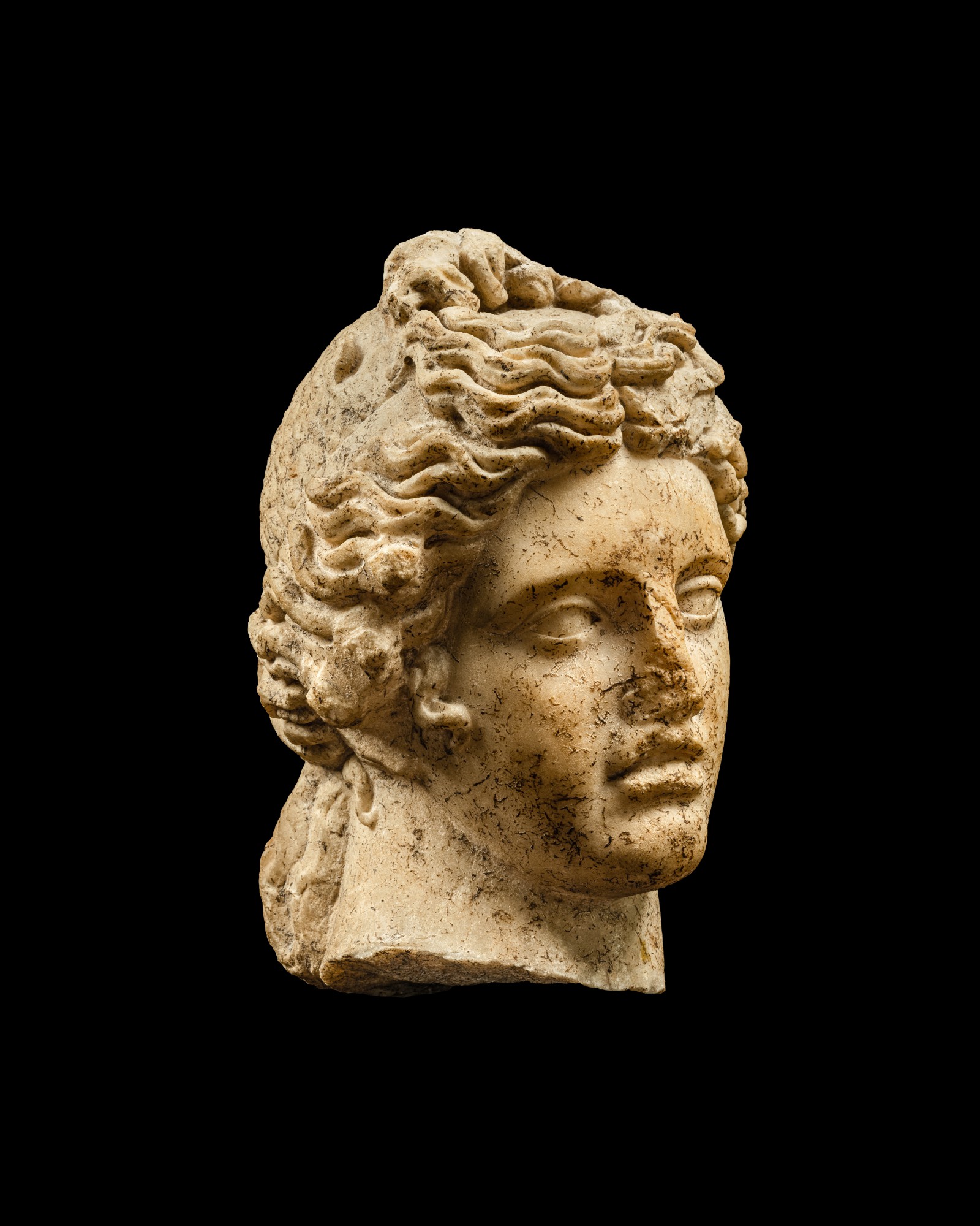 A Roman Marble Head of Apollo — A Roman Marble Head of Apollo, 1st Century A.D.