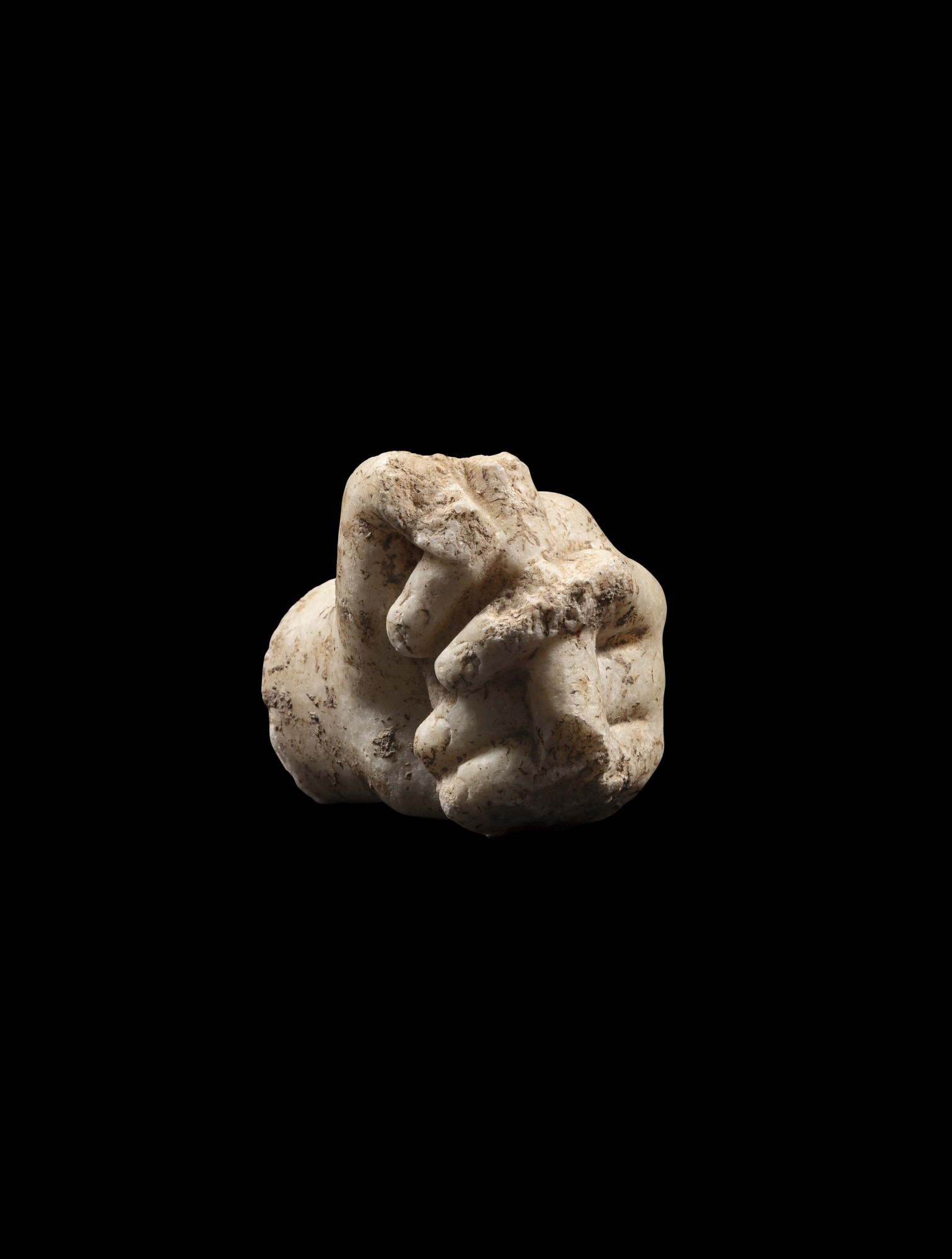 A South Arabian Alabaster Left Hand — A South Arabian Alabaster Left Hand, 3rd Century B.C./1st Century A.D.