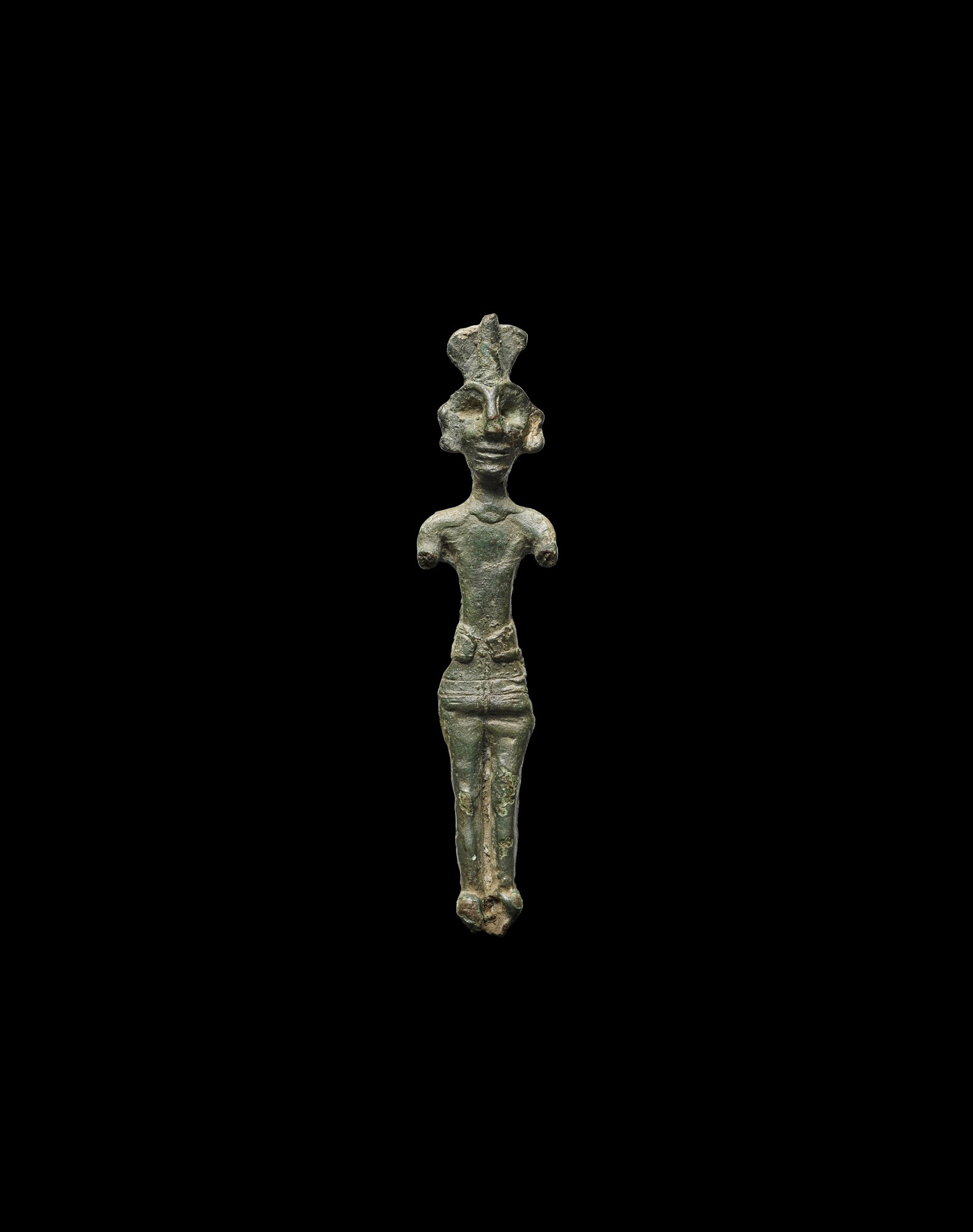 A Canaanite Bronze Figure of a God — A Canaanite Bronze Figure of a God, Middle Bronze Age II, circa 1900-1550 B.C.