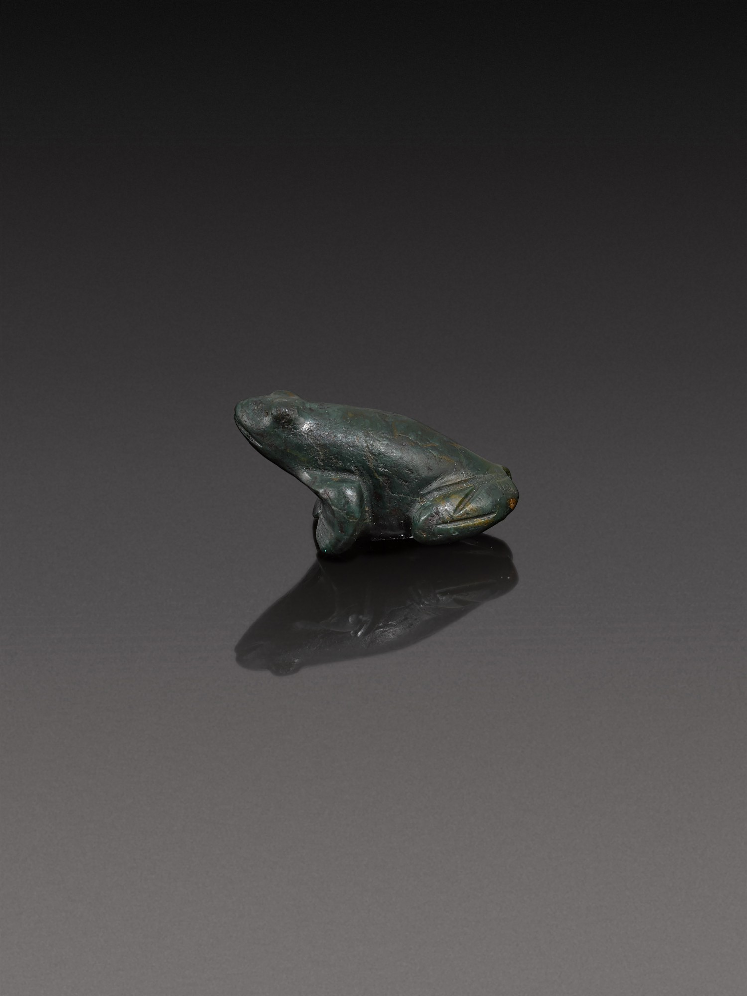 An Egyptian Stone Figure of a Frog — An Egyptian Stone Figure of a Frog, 26th/30th Dynasty, 664-342 B.C.