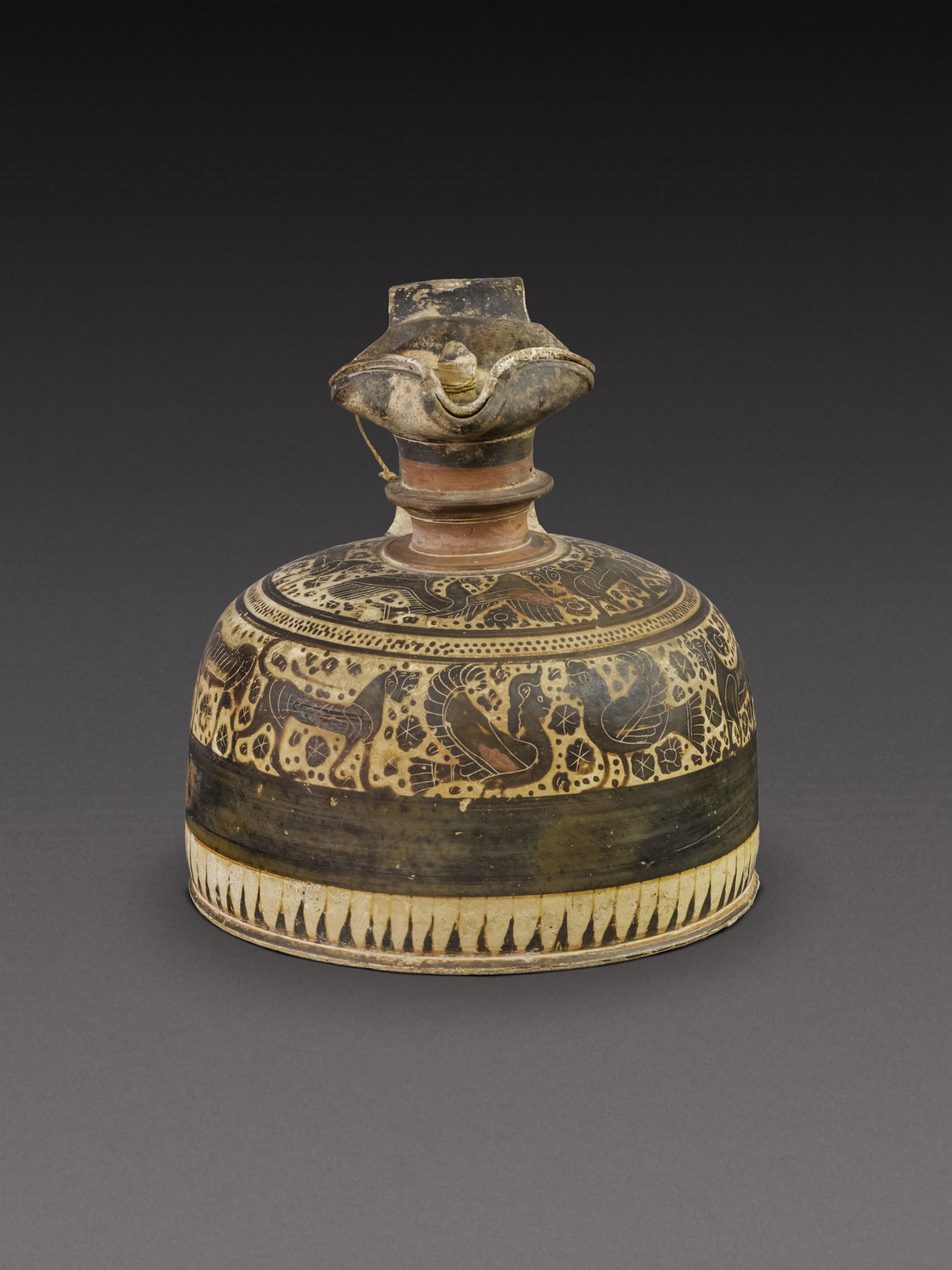 A Corinthian Black-figured Oinochoe — A Corinthian Black-figured Oinochoe, attributed to the Candida Painter, circa 570-565 B.C
