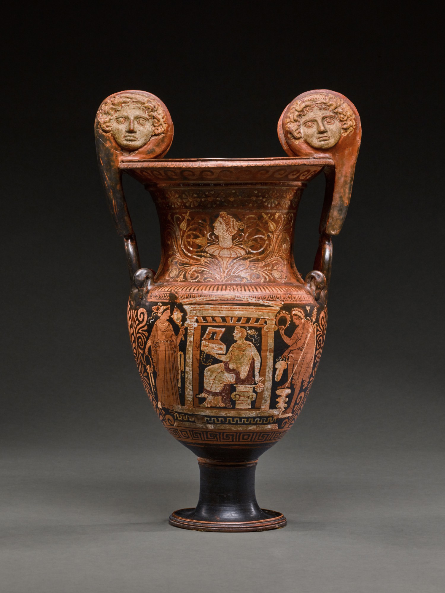 An Apulian Red-figured Volute Krater, attributed to the Patera Painter — An Apulian Red-figured Volute Krater, attributed to the Patera Painter, circa 350-330 B.C.