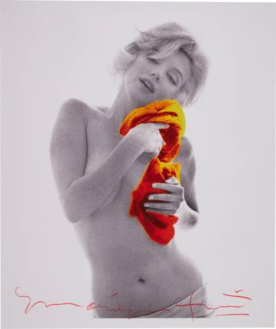 'Marilyn Monroe Orange Roses', (From the Last Sitting For Vogue), 1962
