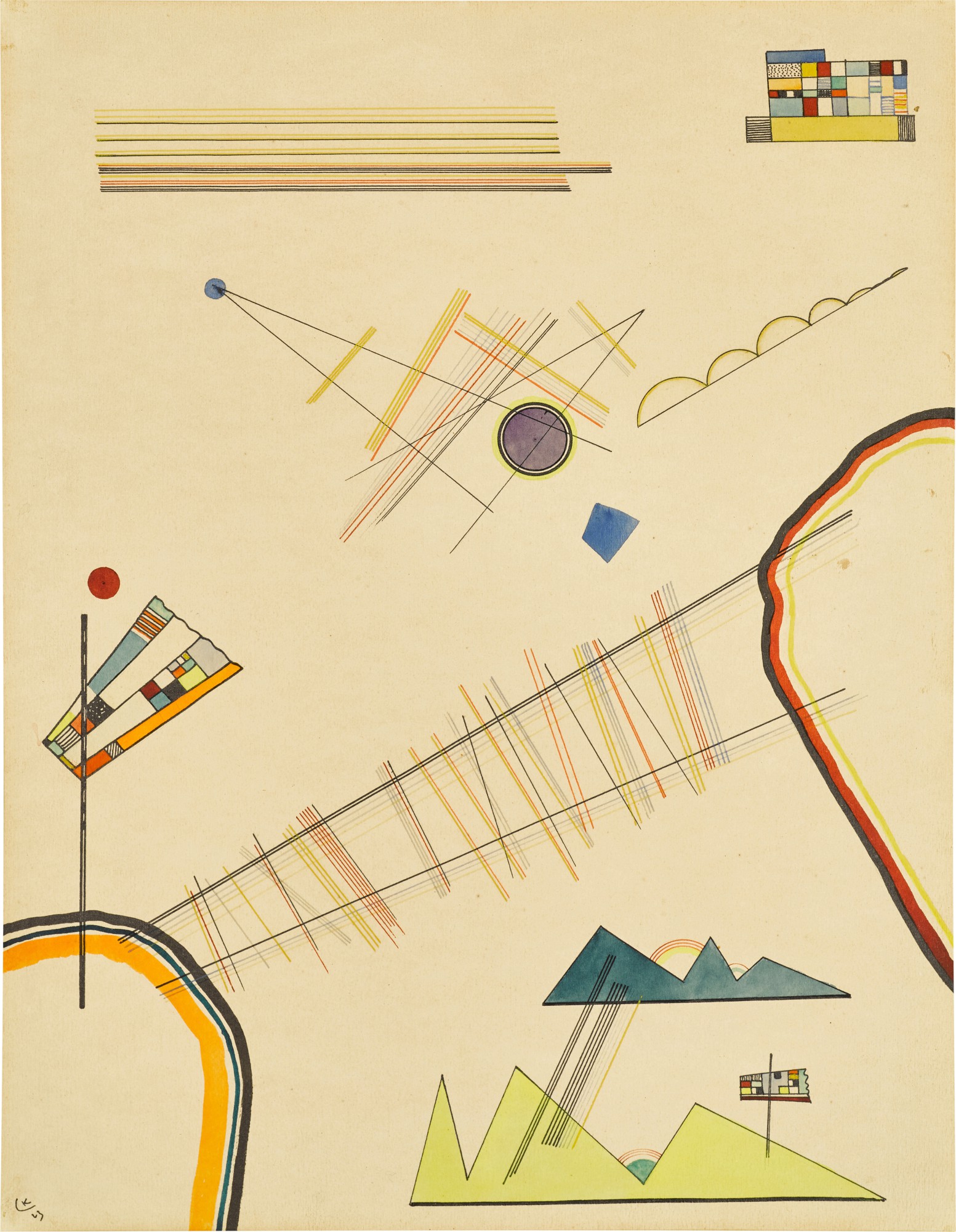 Wassily Kandinsky — Linienbrücke (Bridge of Lines)