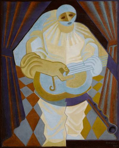 Le pierrot à la guitare