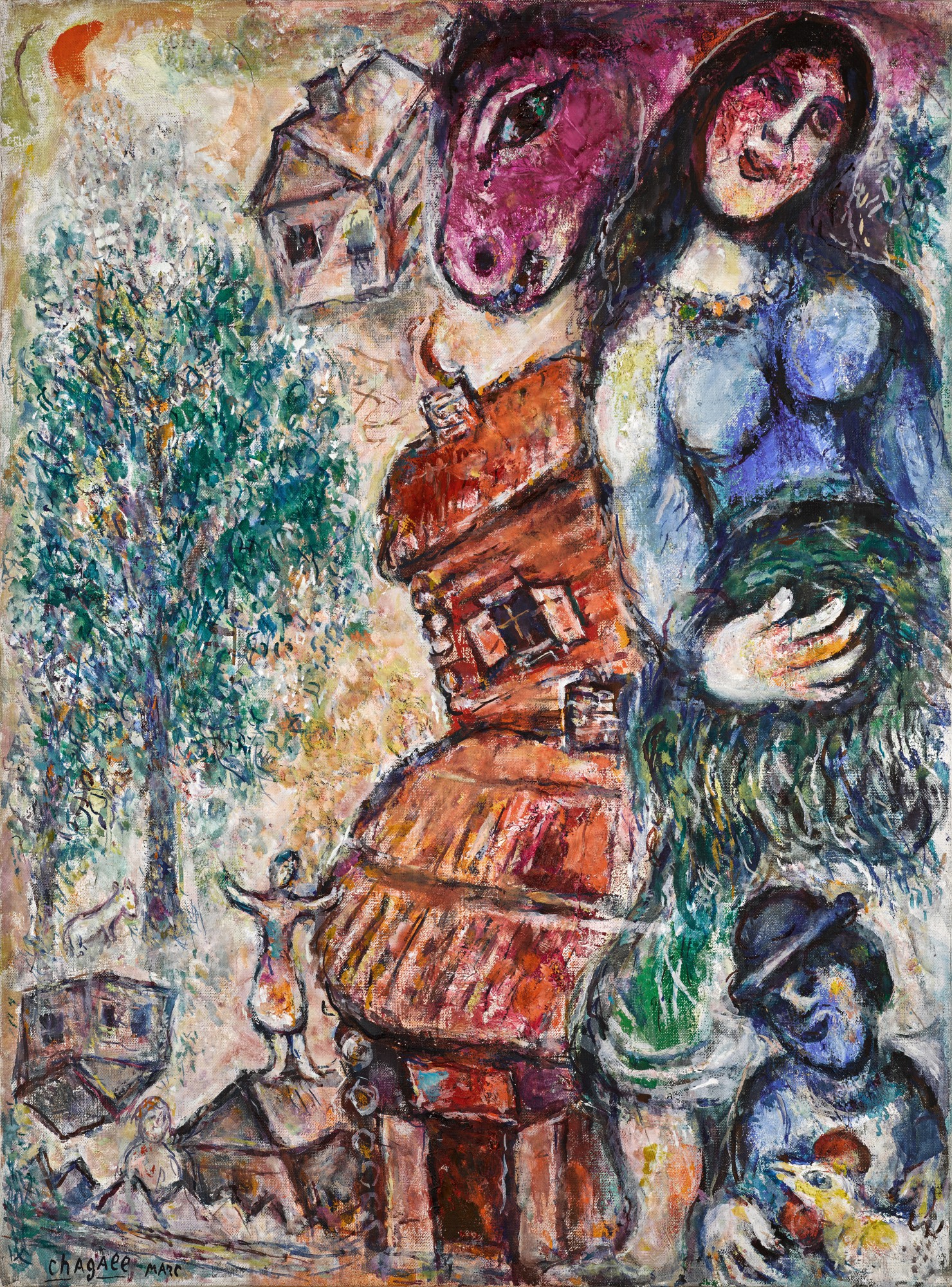 Marc Chagall — Paysage à l’Isba