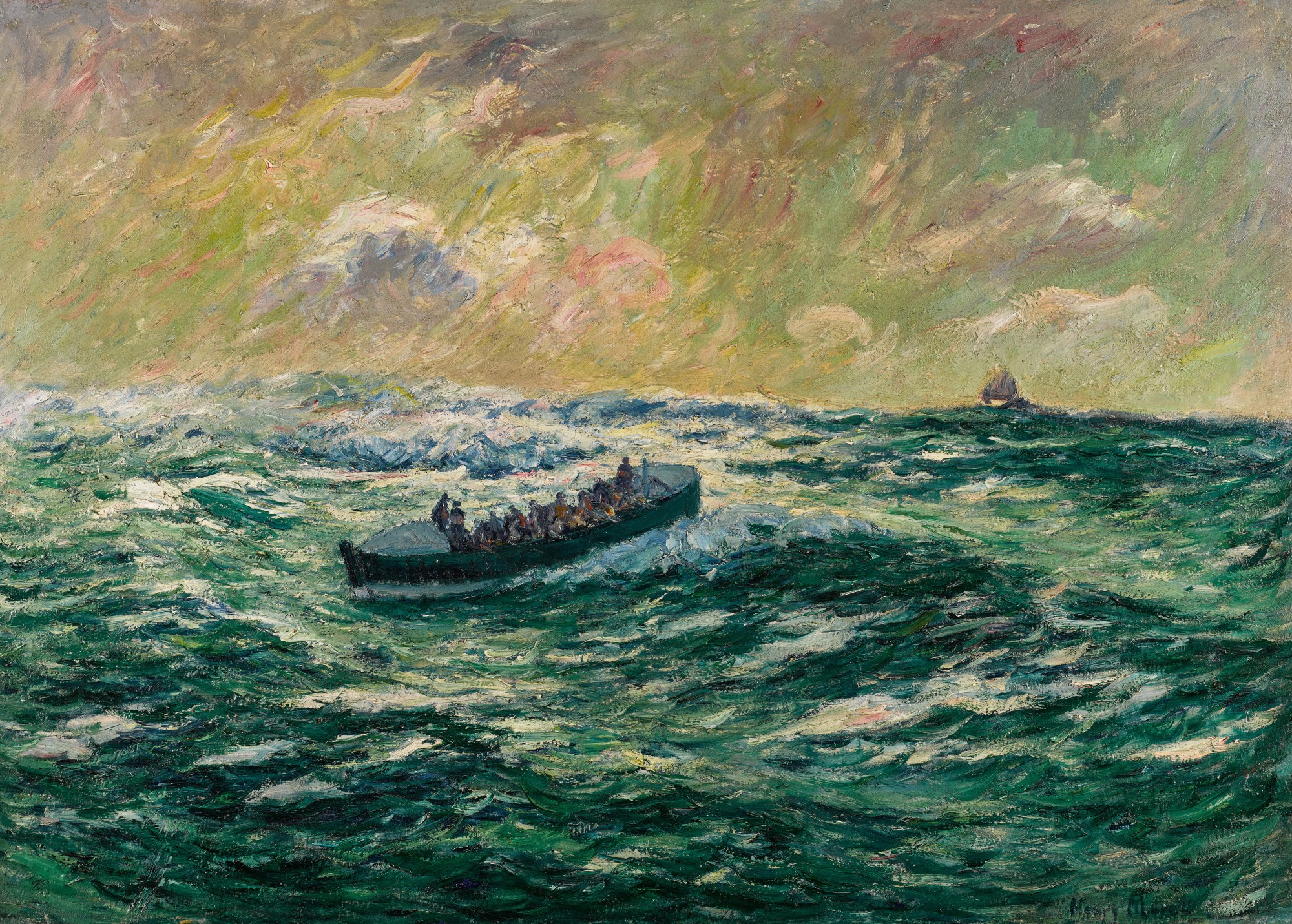 Le bateau de sauvetage à Audierne