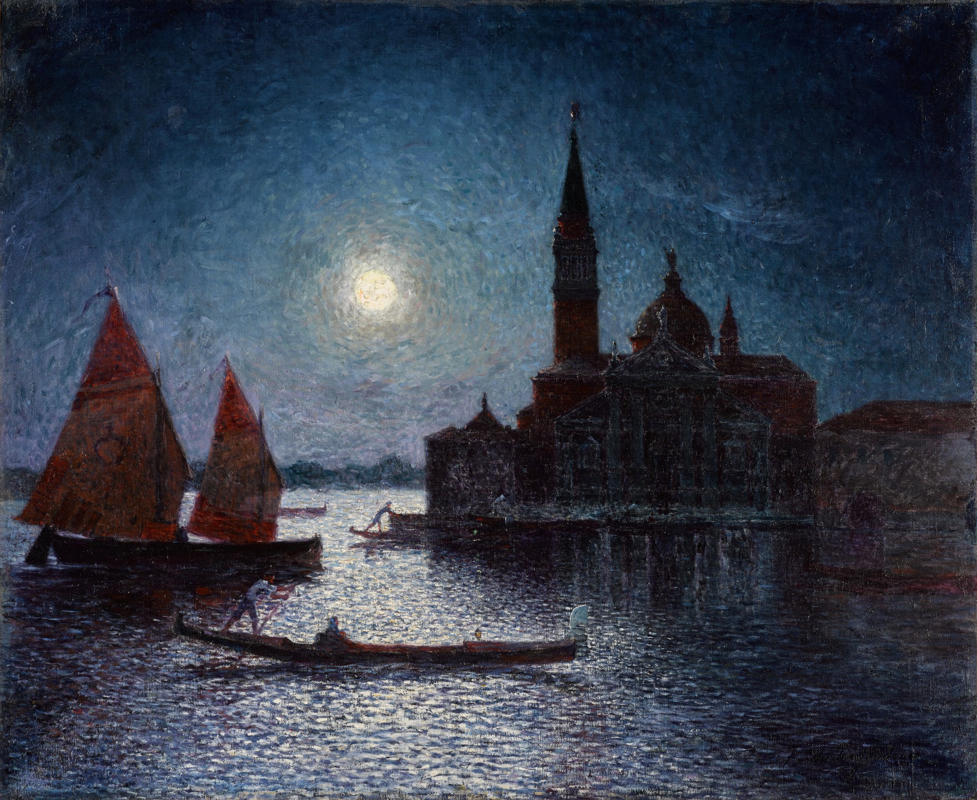 Ferdinand du Puigaudeau — Venise, San Giorgio au clair de lune