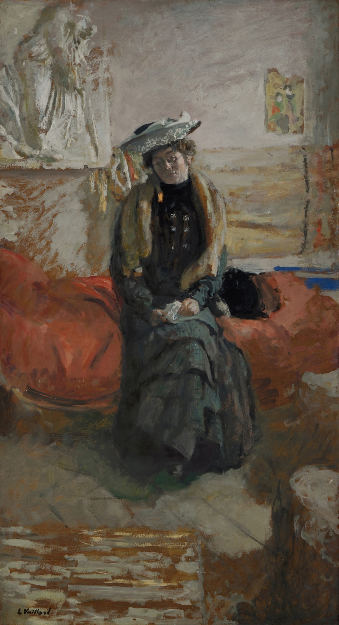 Édouard Vuillard — Femme sur un divan (L’Attente)