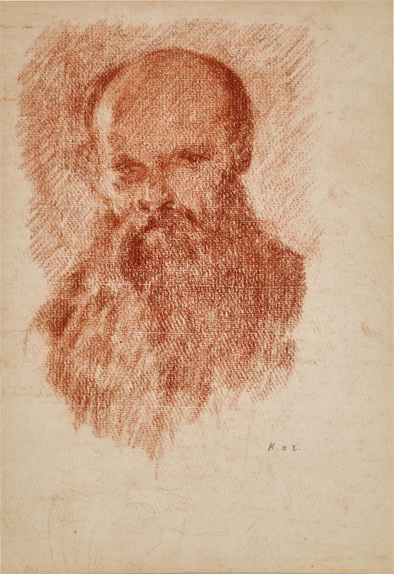 Ker-Xavier Roussel — Autoportrait - recto; Deux nymphes auprès d'un arbre - verso