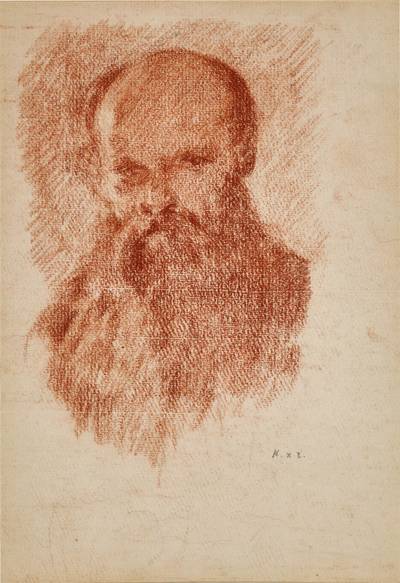 Autoportrait - recto; Deux nymphes auprès d'un arbre - verso