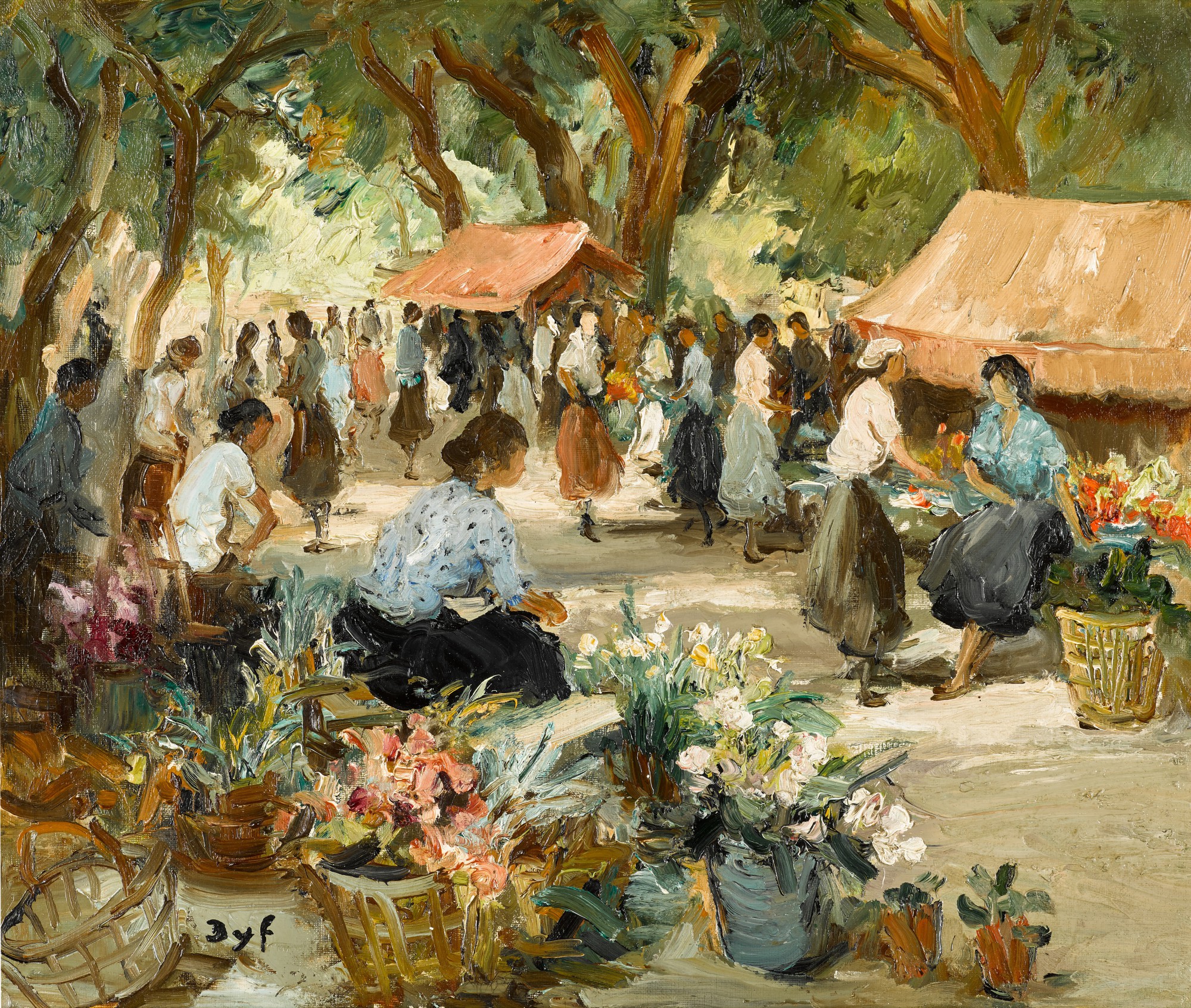 Marcel Dyf — Marché aux fleurs
